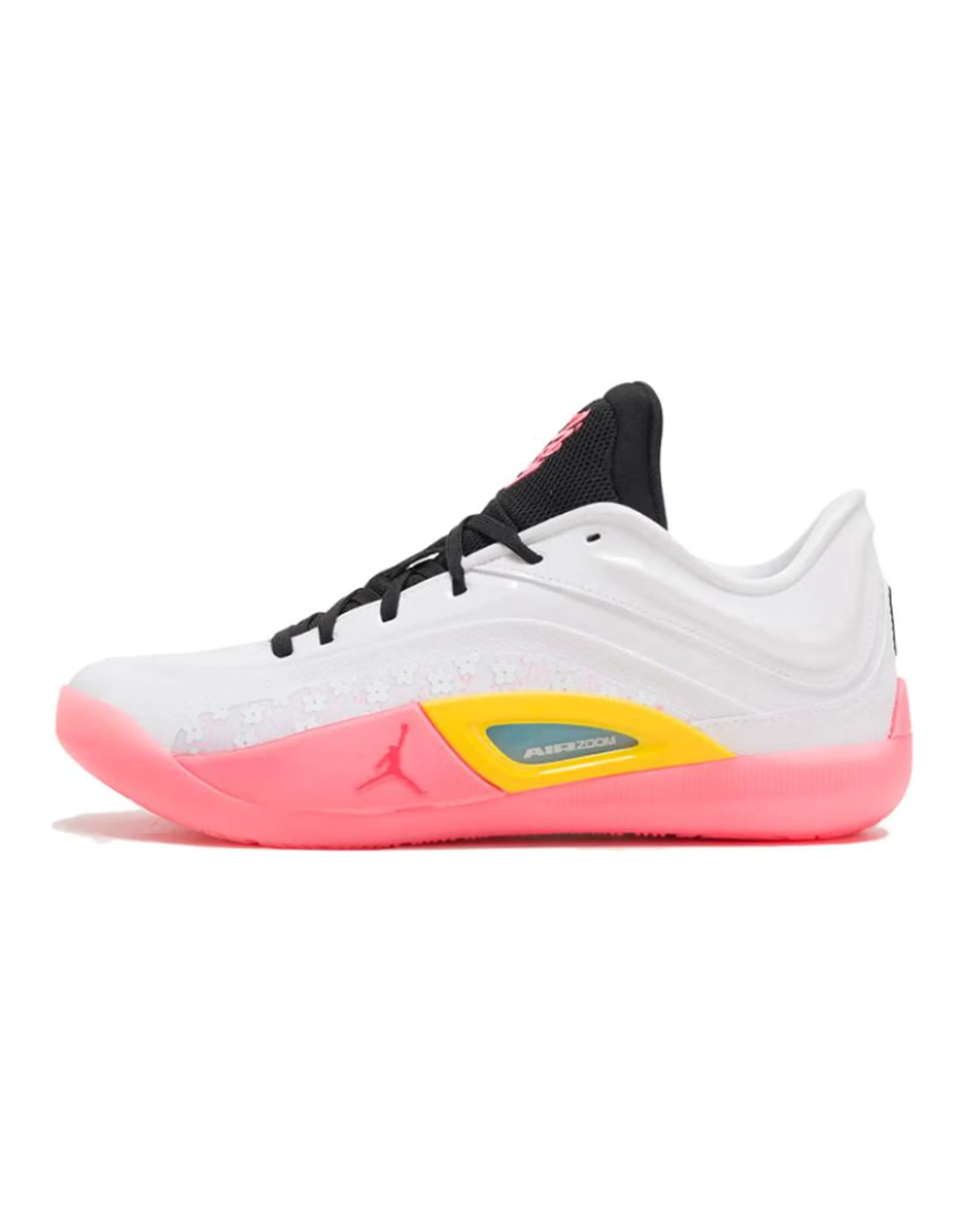 Jordan Zion 4 Cushioning Abrasion Resistant Breathable Low Top Basketball Shoes Men's Pink White