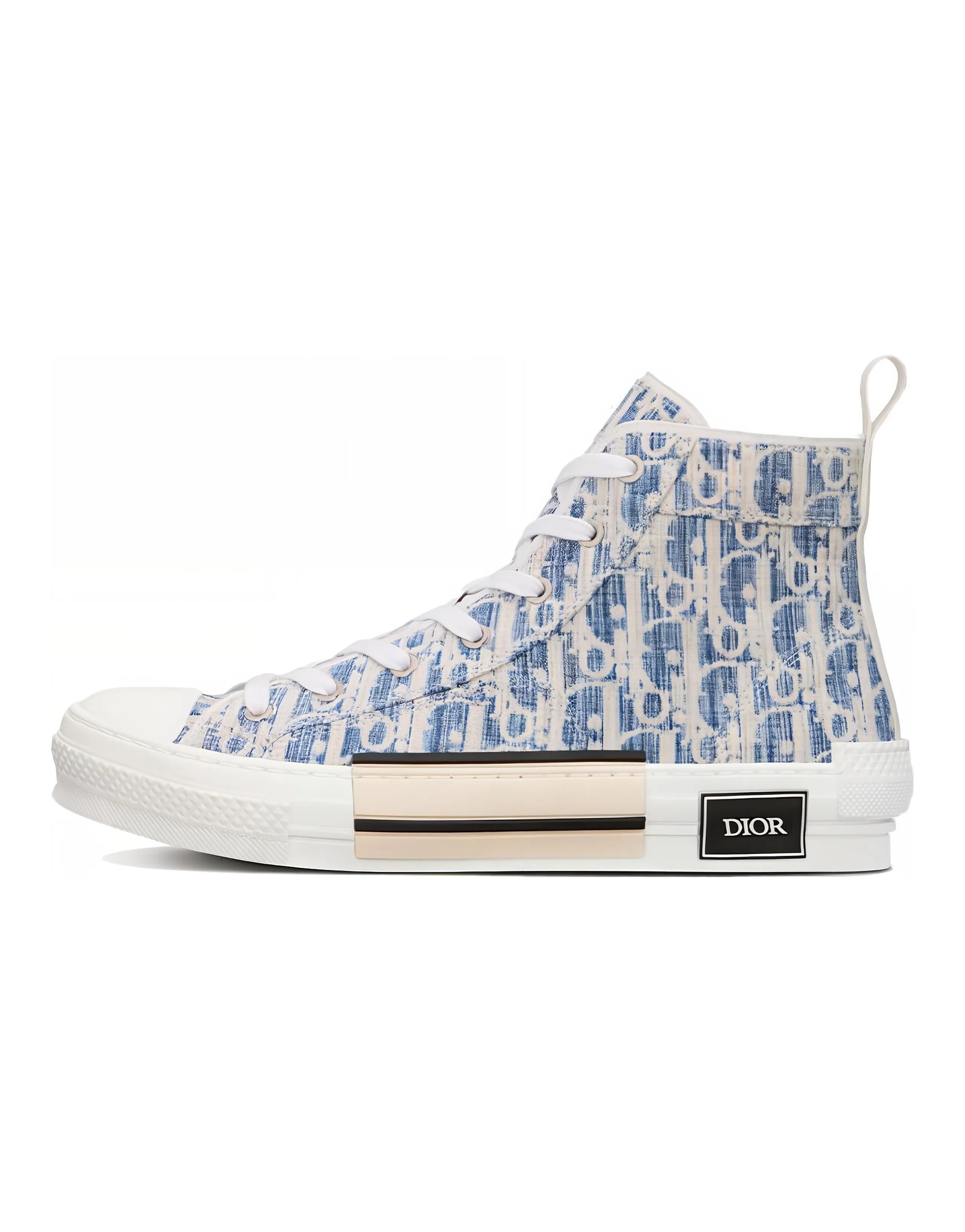 DIOR B23 High Blue Oblique Kasuri Jacquard