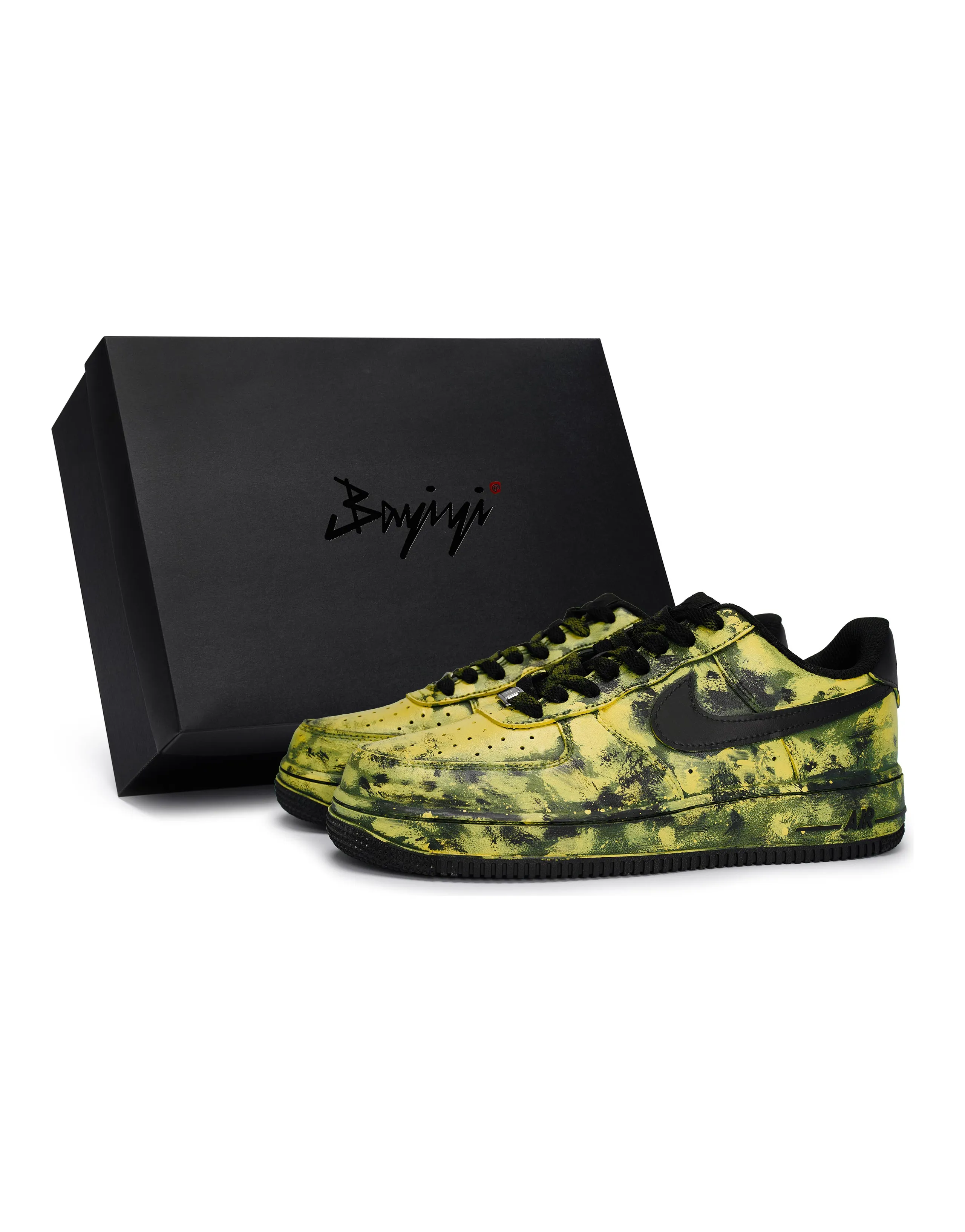 Nike Air Force 1 Skateboard Shoes Unisex Low-Top Yellow