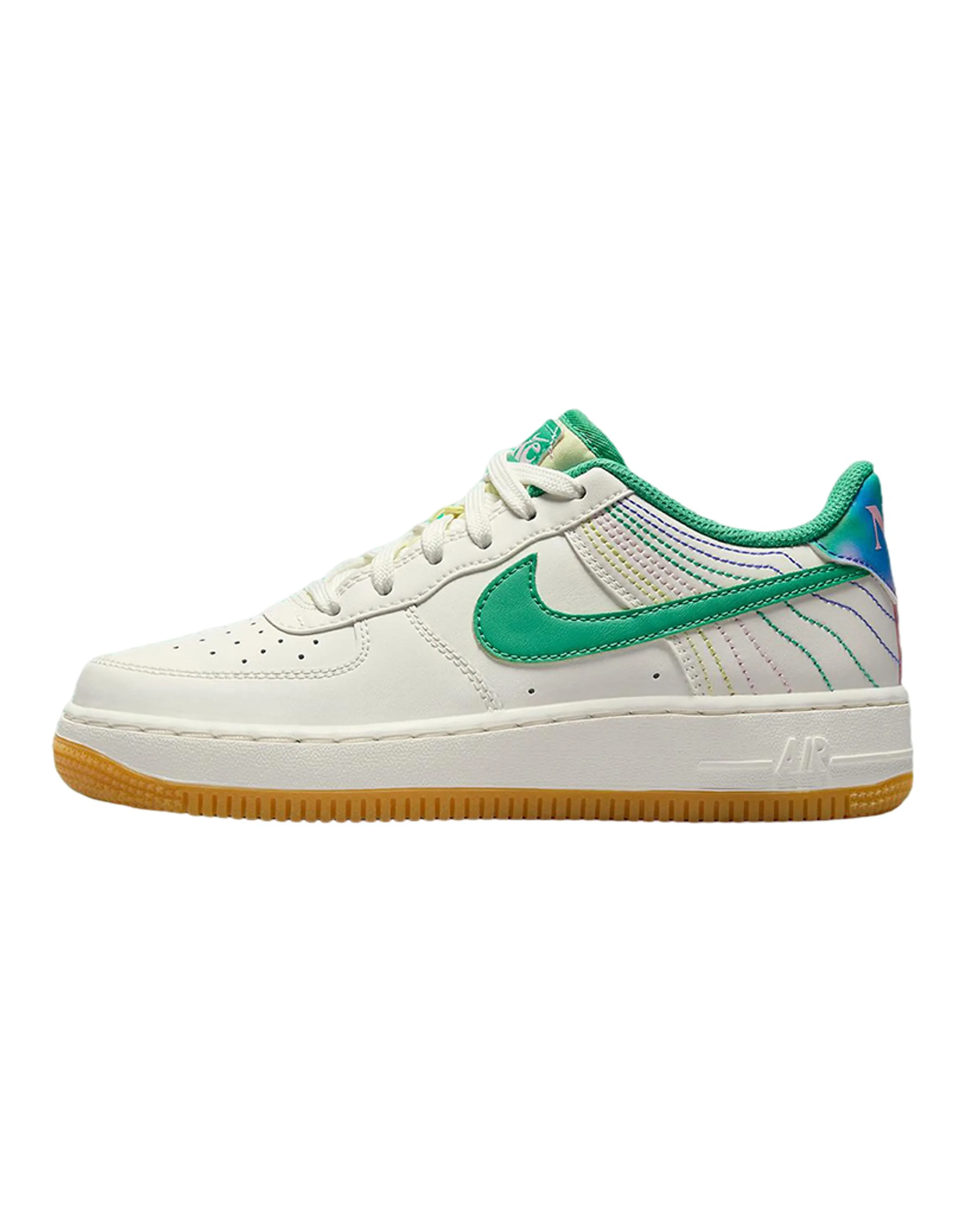 Nike Air Force 1 Low LV8 3 Heel Stitch Sail Stadium Green GS