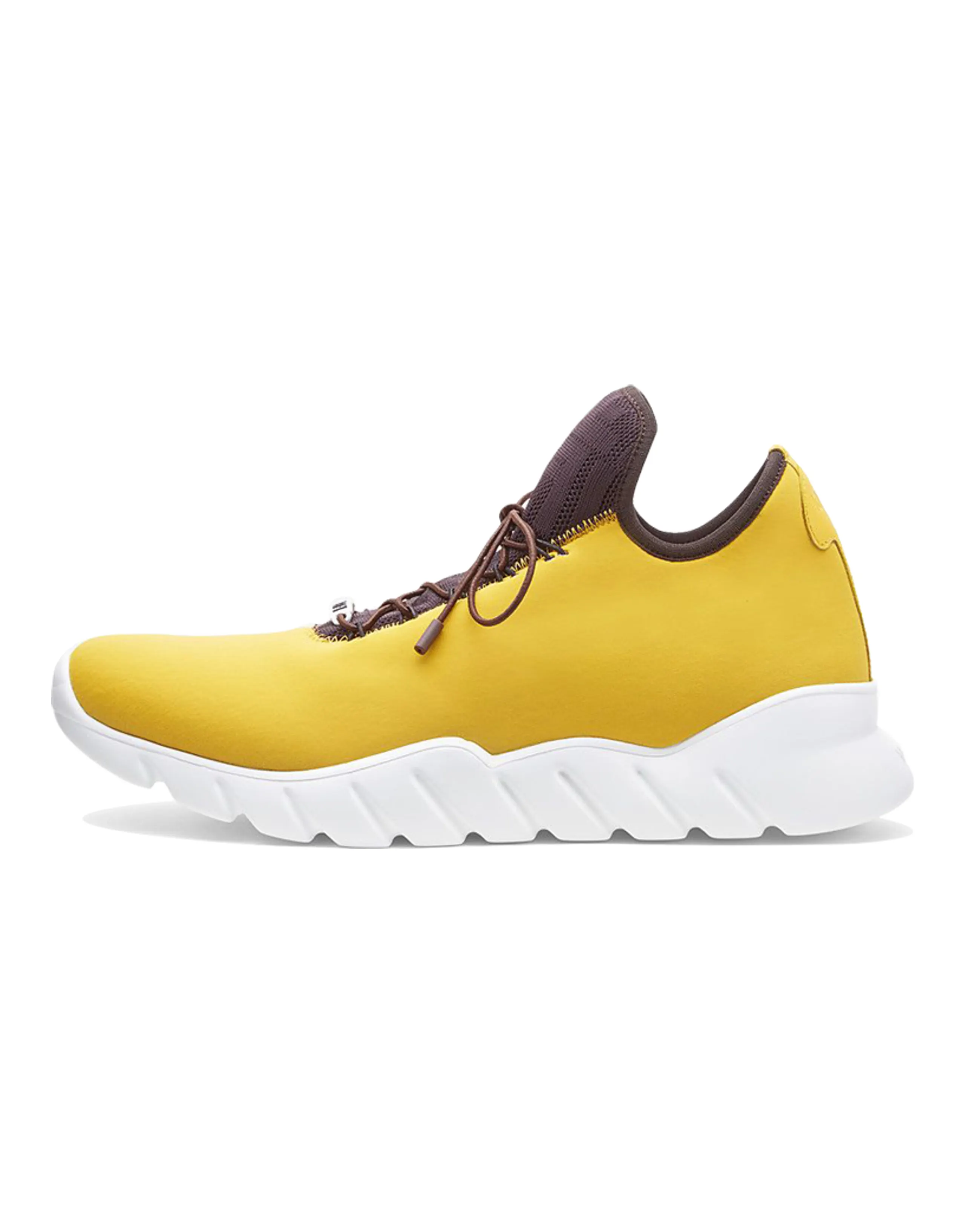 FENDI Cushioning Wear-Resistant Low-Top Casual Shoes Men's Yellow