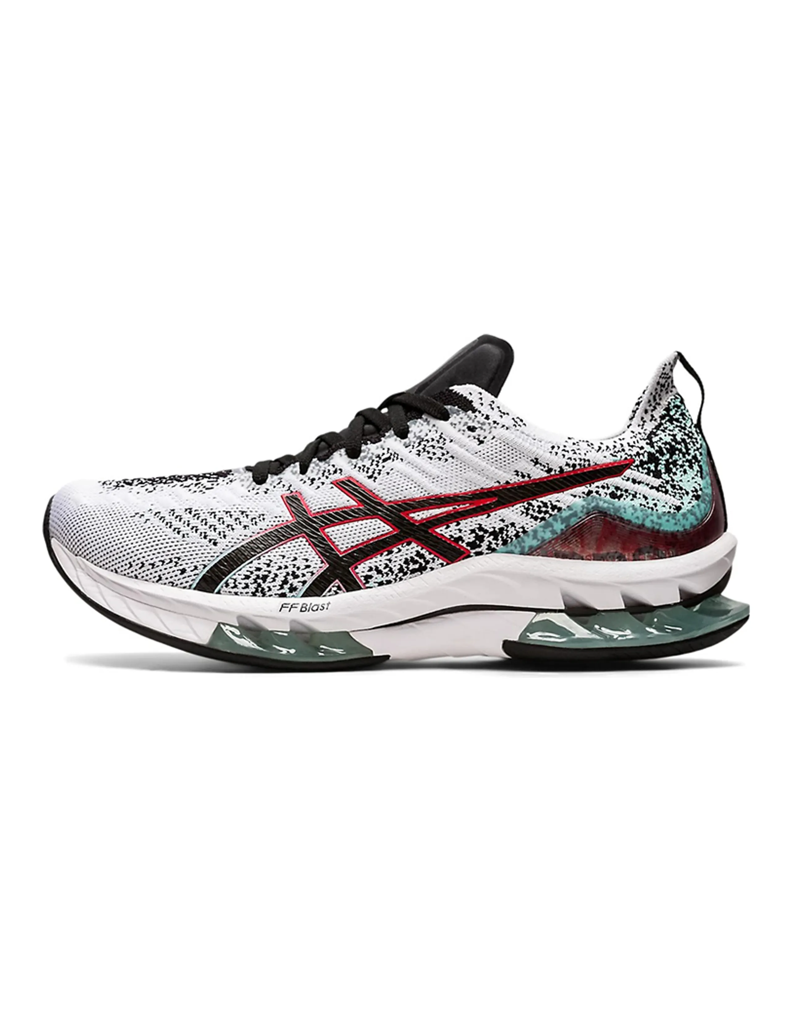Asics Kinsei Blast White Black Red Aqua