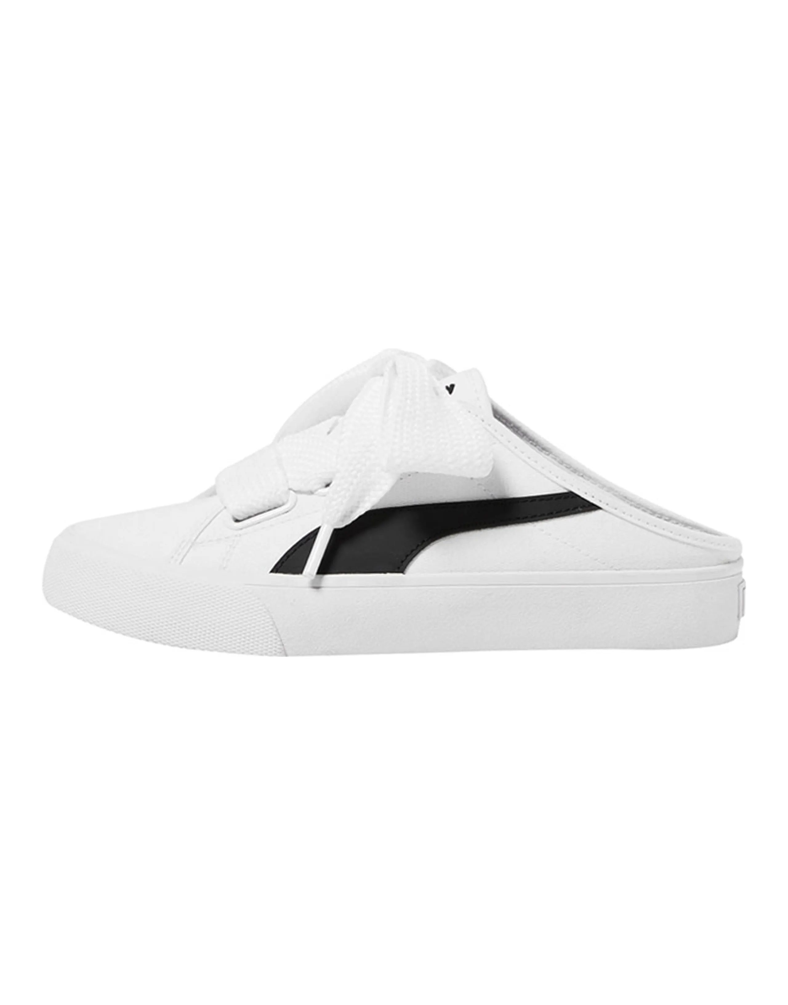 Puma Women's Bari Mule Ribbon 'White Black'