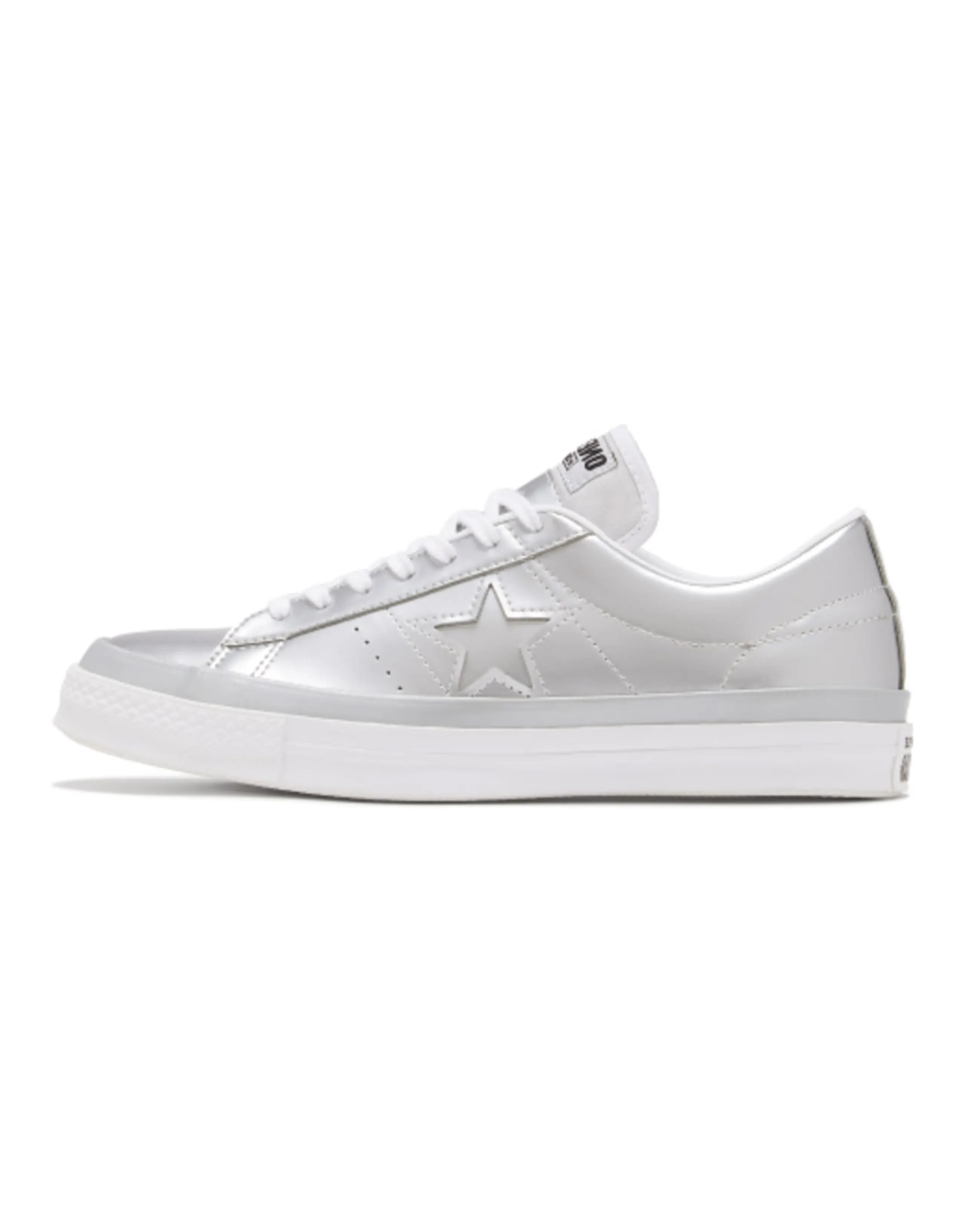 Converse One Star Low Silver