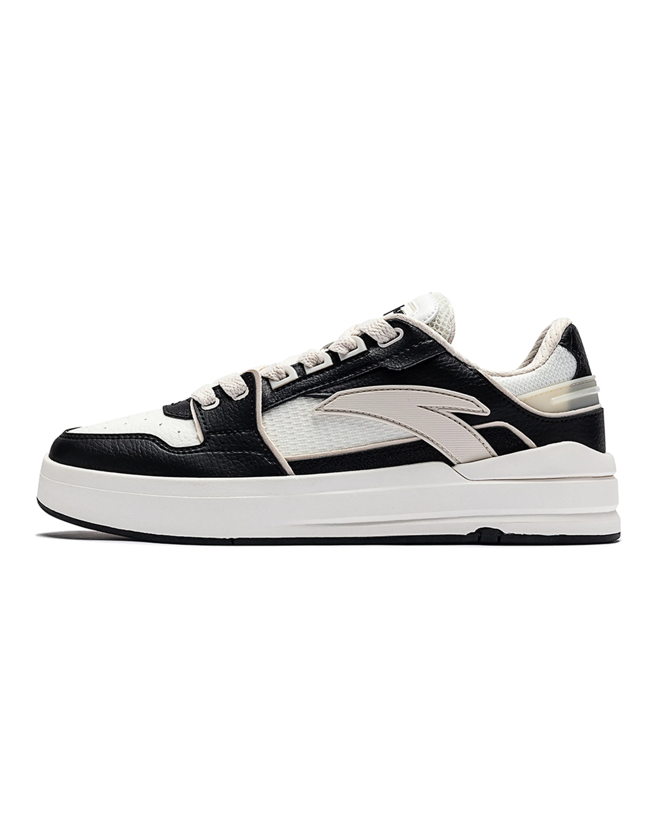 Anta Anti-Slip Cushioning Low-Top Skateboard Shoes Men's Black White Gray