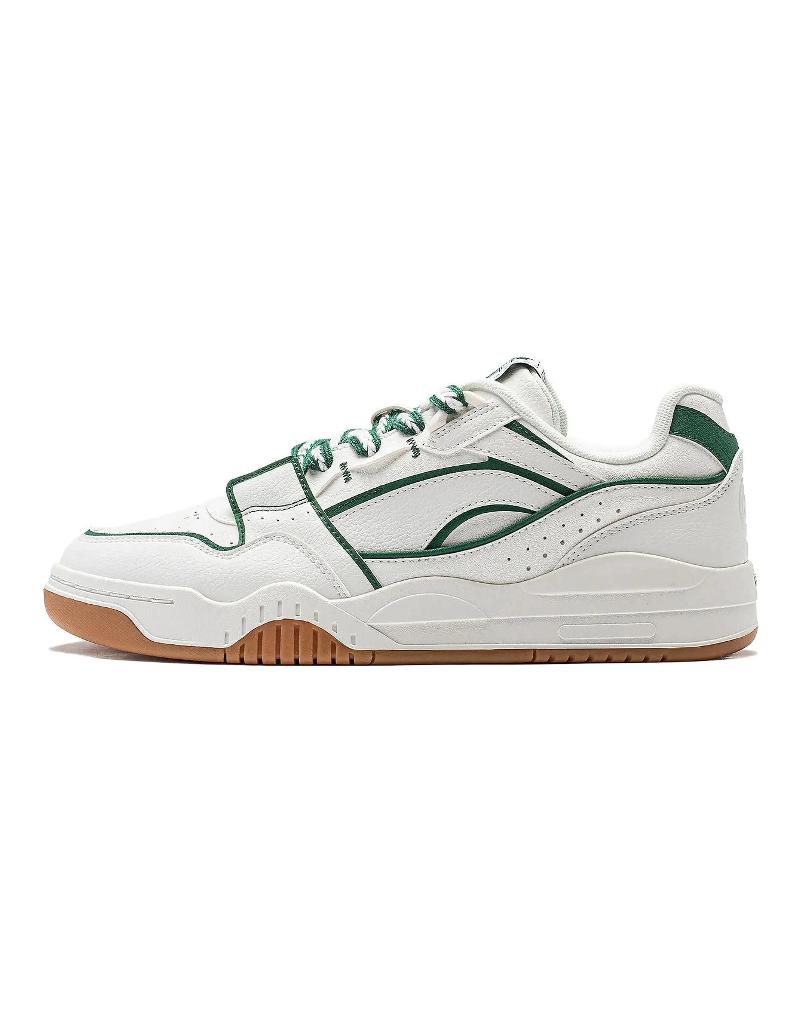 LiNing Yuebai Wear-resistant And Lightweight Low-Top Skateboard Shoes Women's White Green