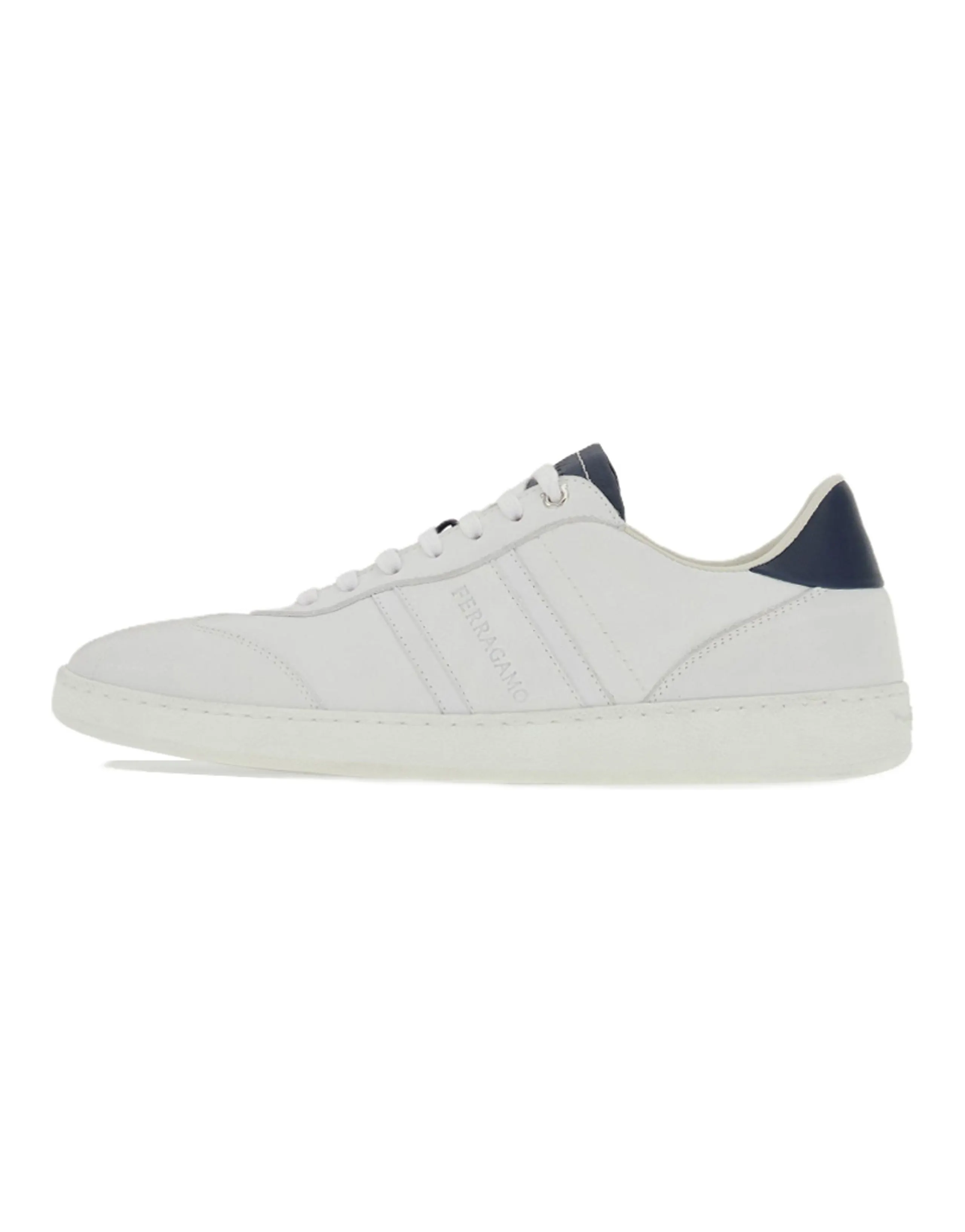 FERRAGAMO Logo-debossed Leather Sneakers
