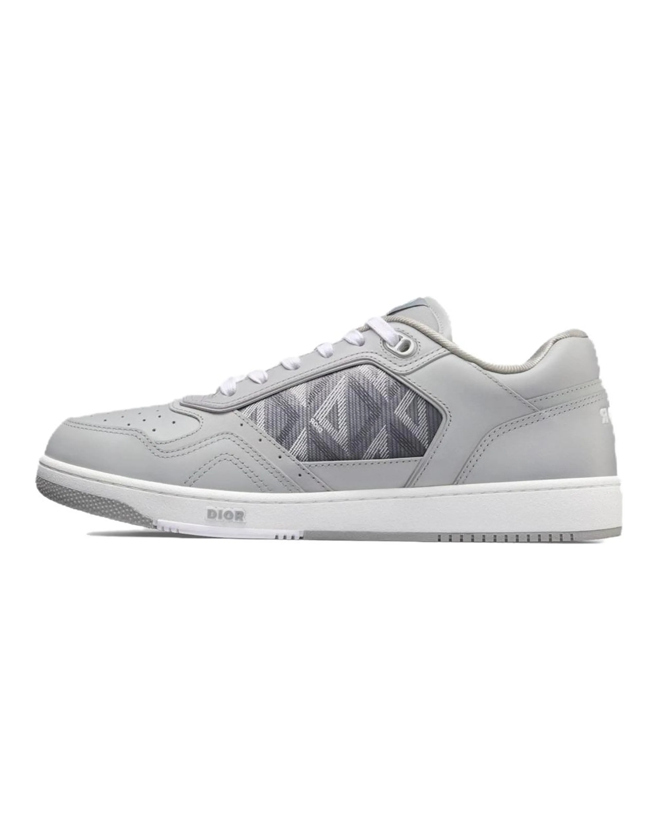 DIOR B27 Leather Logo Low-Top Fashion Sneakers Unisex Gray