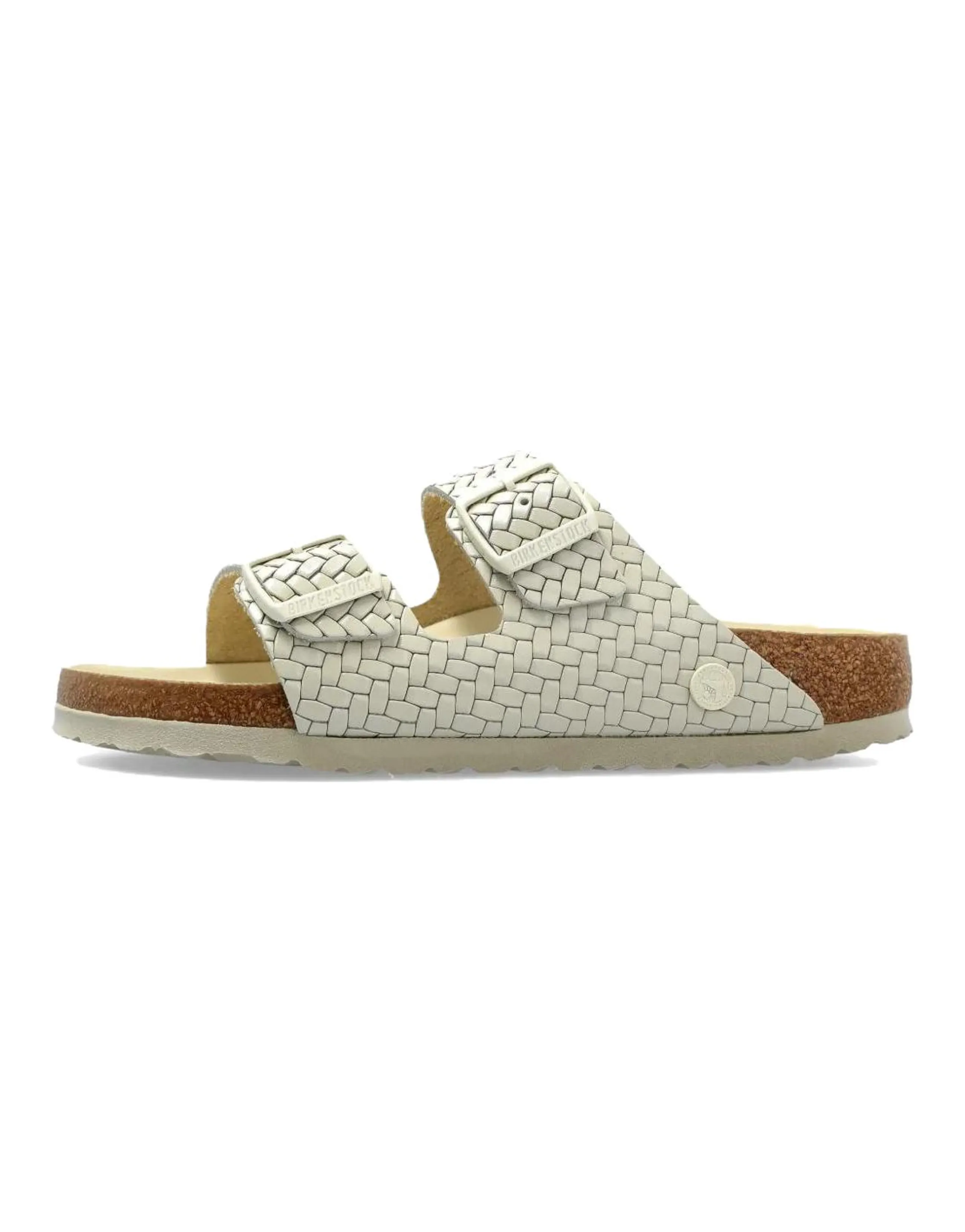 Birkenstock Arizona Fashion Comfortable Slip-Resistant Two-Strap Sandals Women's White Narrow Fit