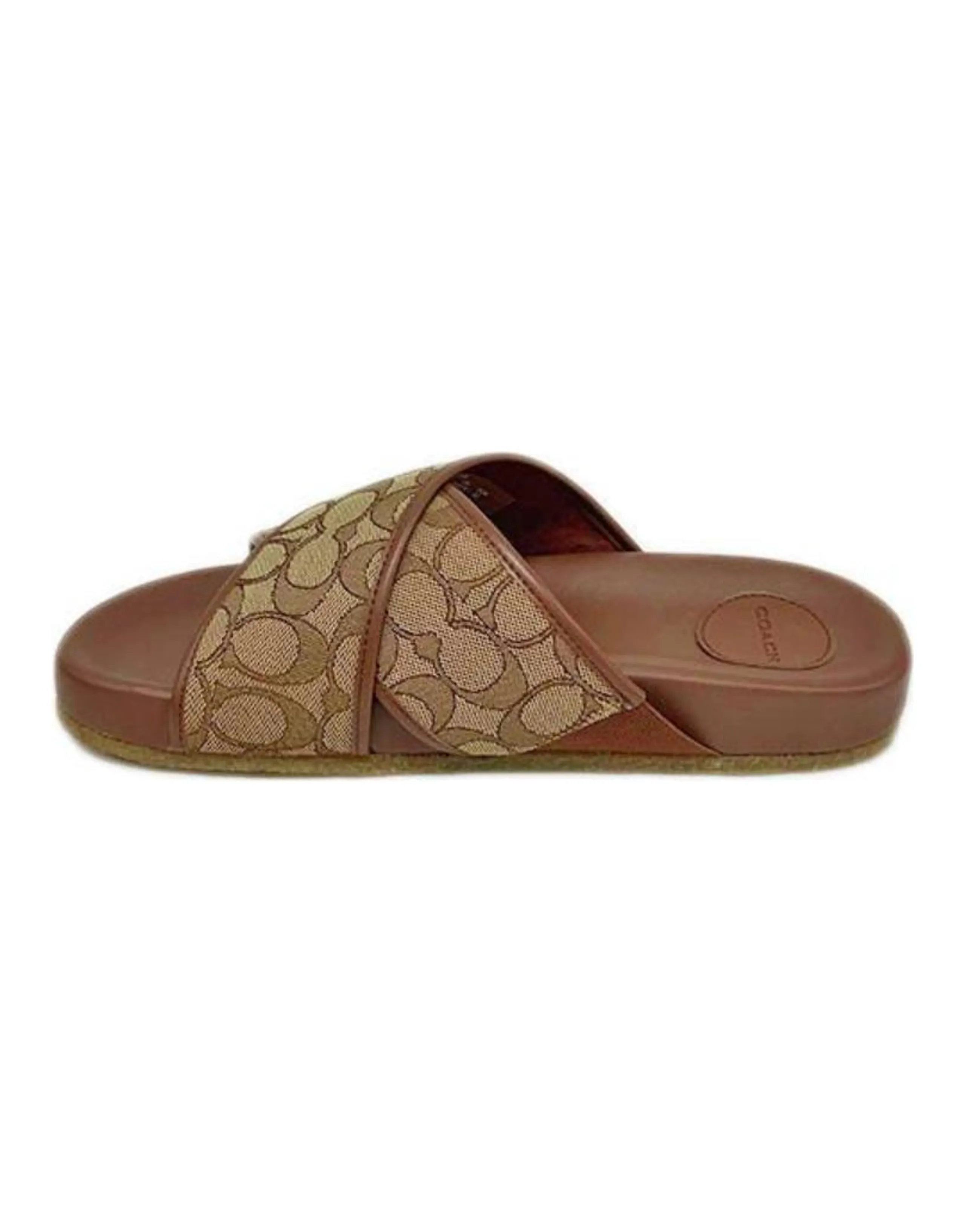 COACH Crossover Sandals Brown