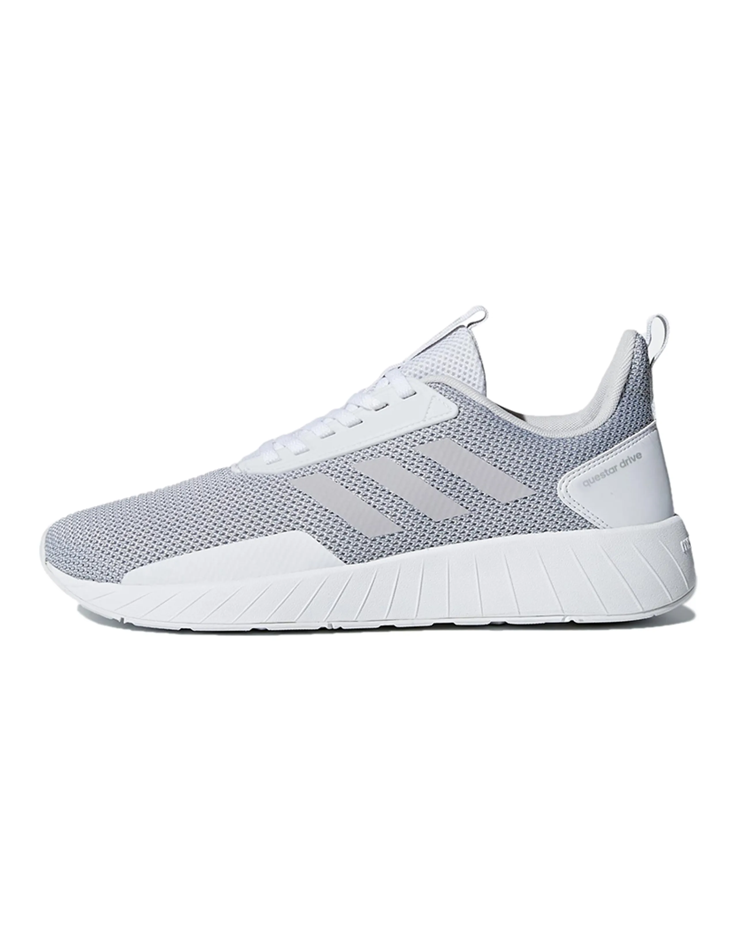 Adidas Neo Questar Wear-Resistant Low-Top Running Shoes Men's Gray White