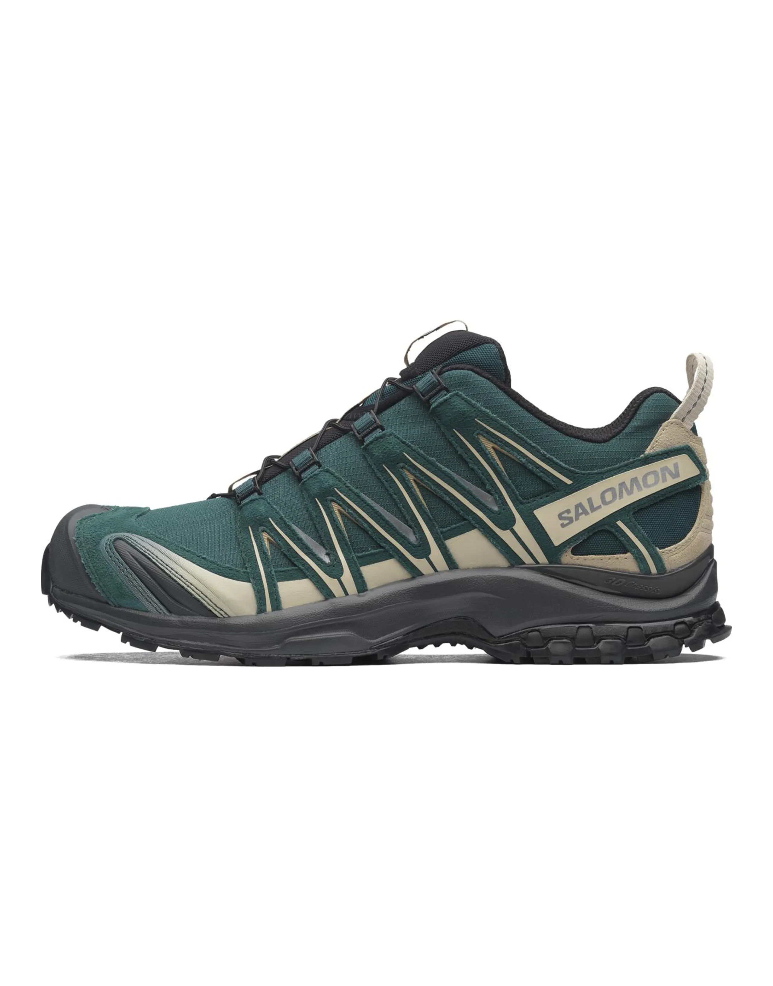 SALOMON XA PRO 3D SUEDE Cushioning Anti-Slip Wear-Resistant Supportive Lightweight Low-Top Running Shoes Unisex Green