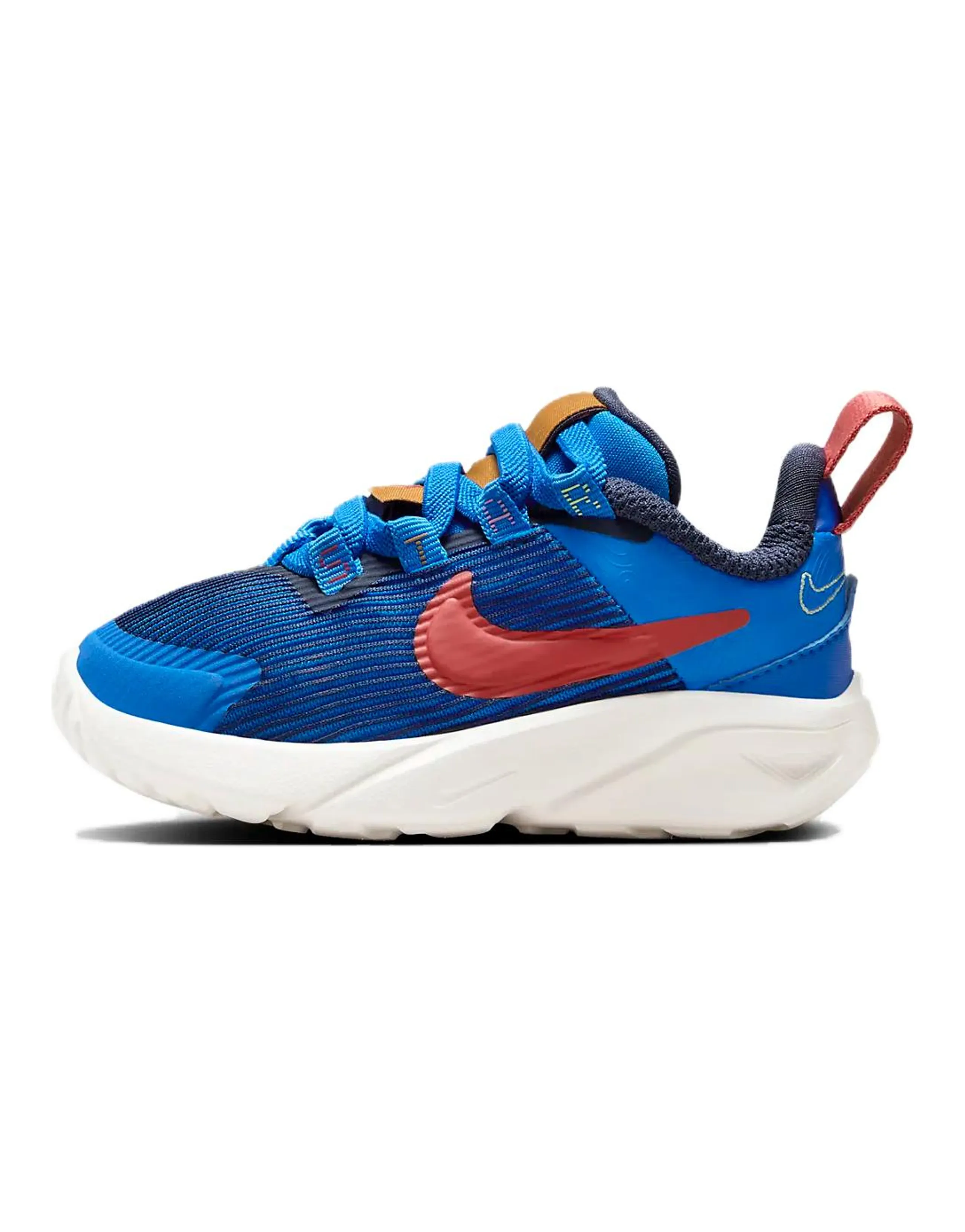 Nike Star Runner 4 Cushioning Wear-Resistant Low-Top Toddler Shoes Blue Red Infant And Toddler