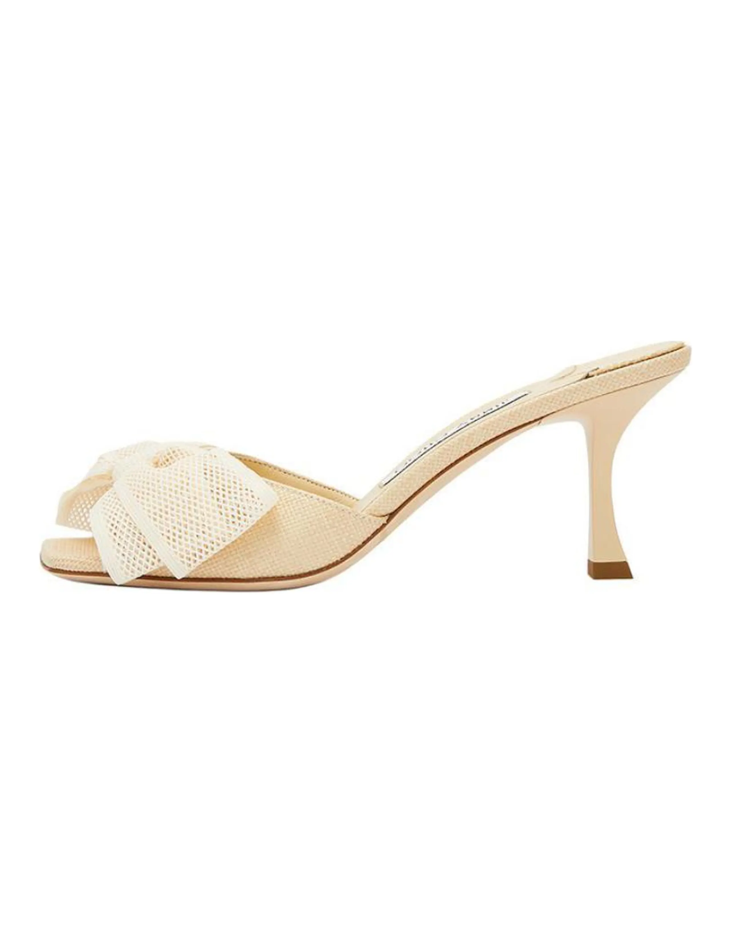 Jimmy Choo Slide Slippers Women's Beige