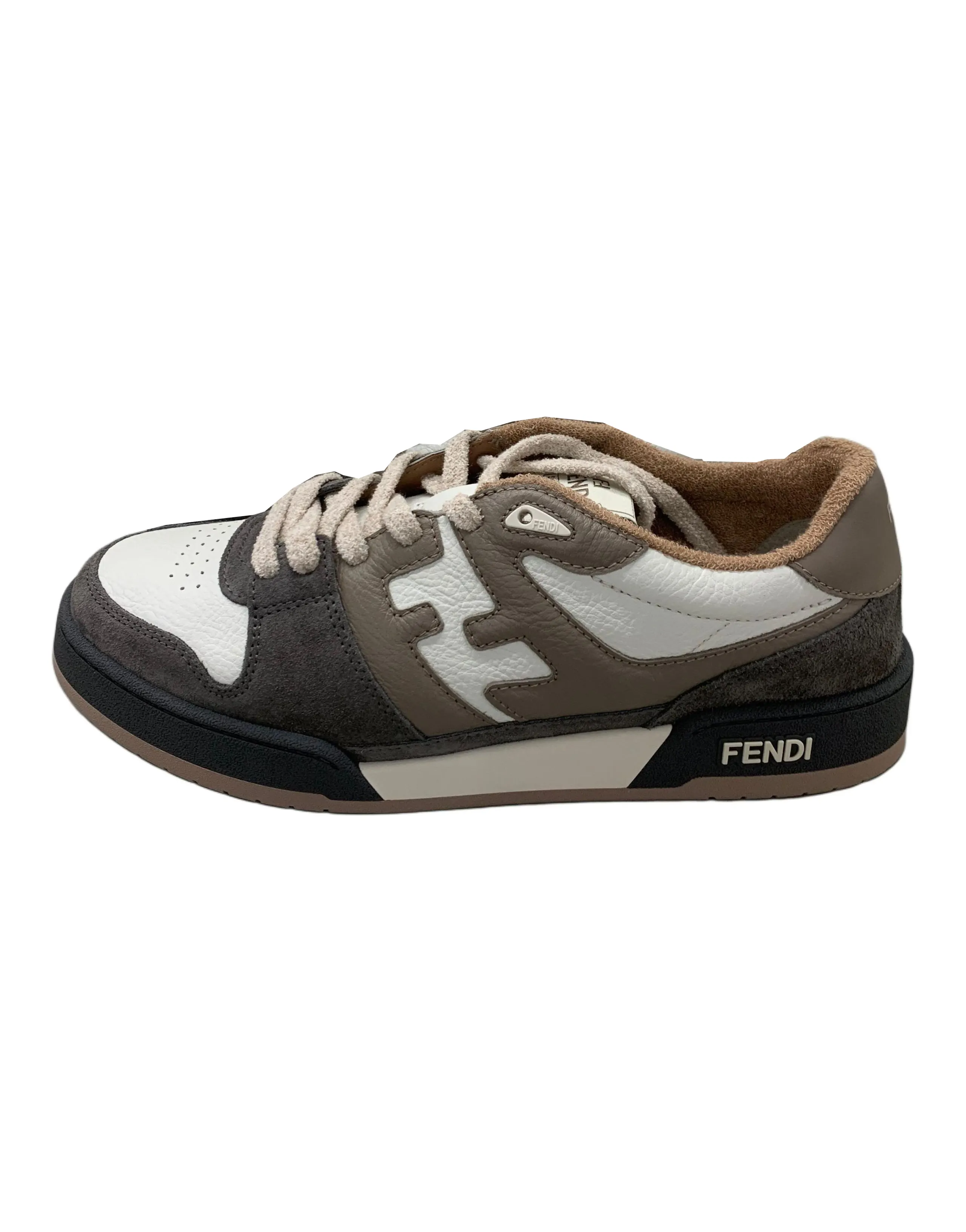 FENDI Match Low Top Grey Suede
