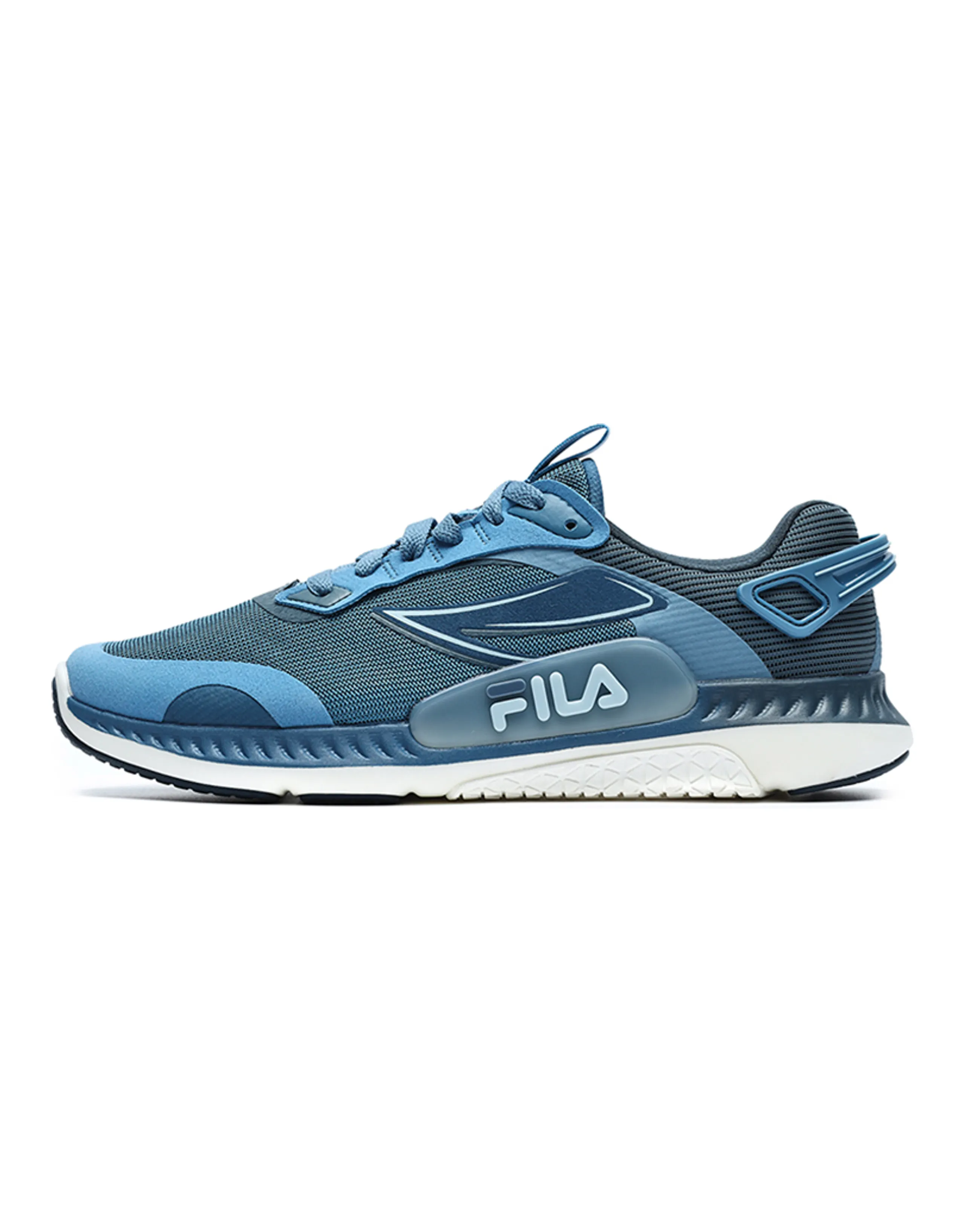 FILA Athletics Cushioning Anti-Slip And Wear-Resistant Low-Top Running Shoes Men's Constant Blue