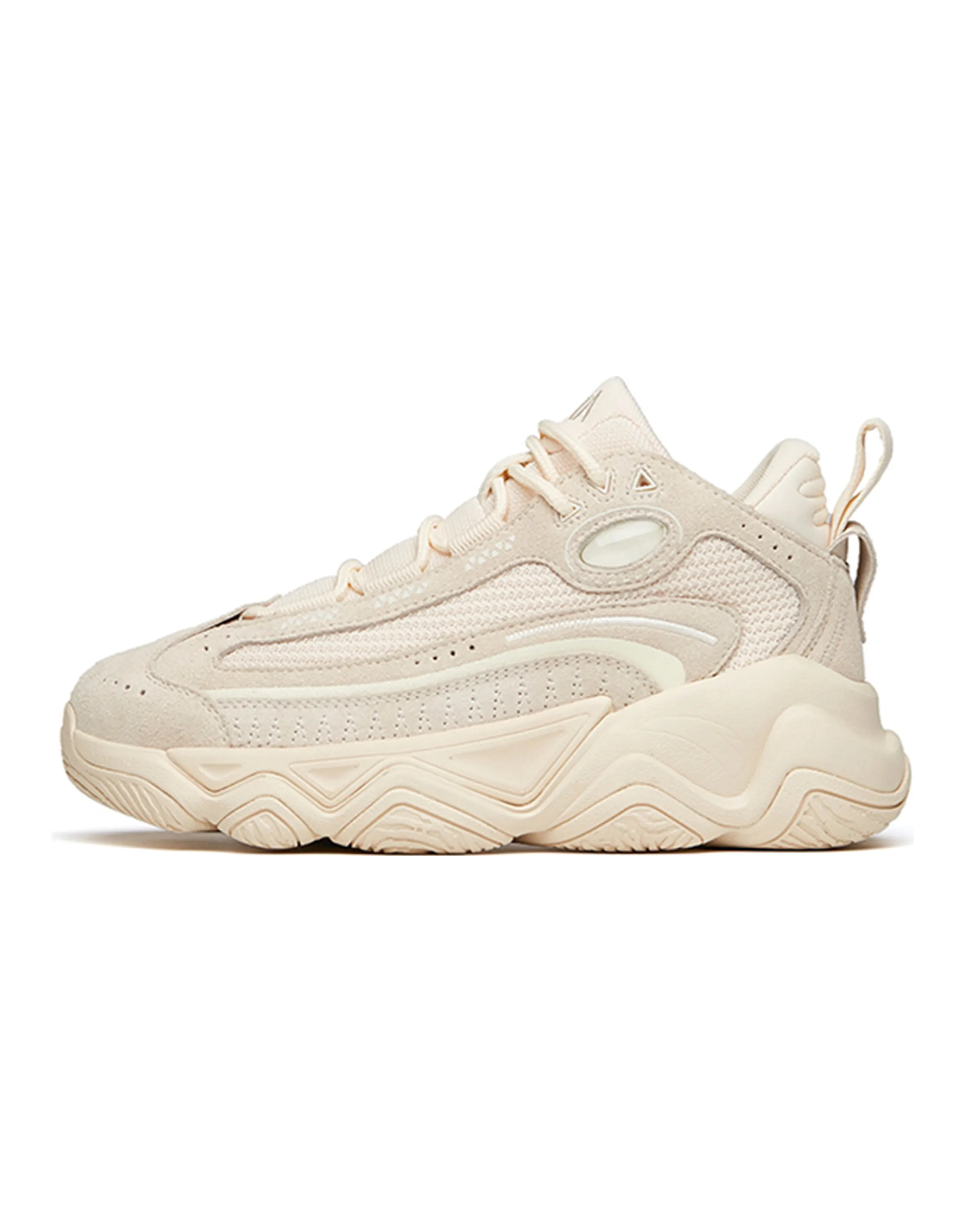ANTA Chunky Sneakers Women's Mid-Top Coffee