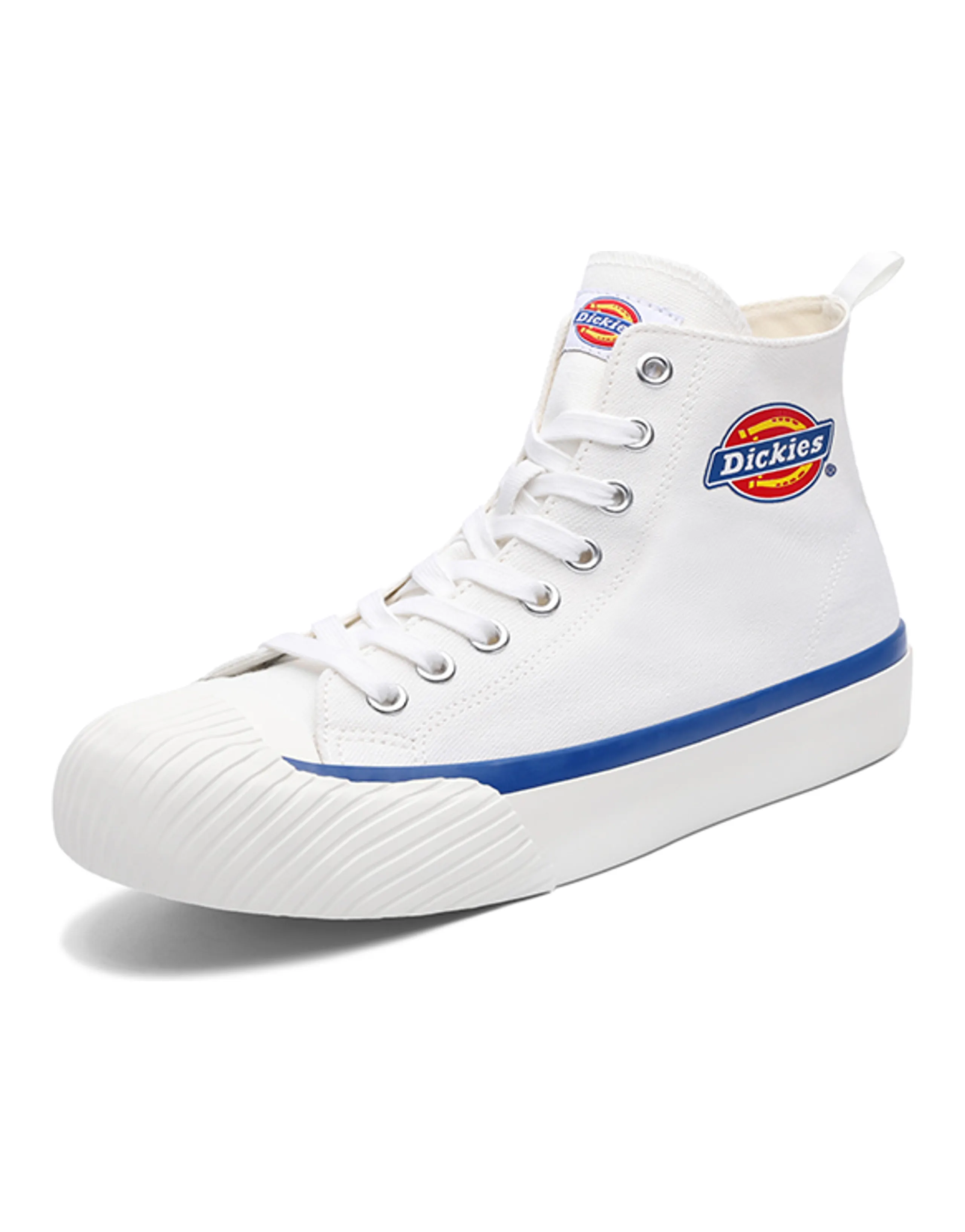 Dickies Canvas Shoes Unisex High-Top White Blue