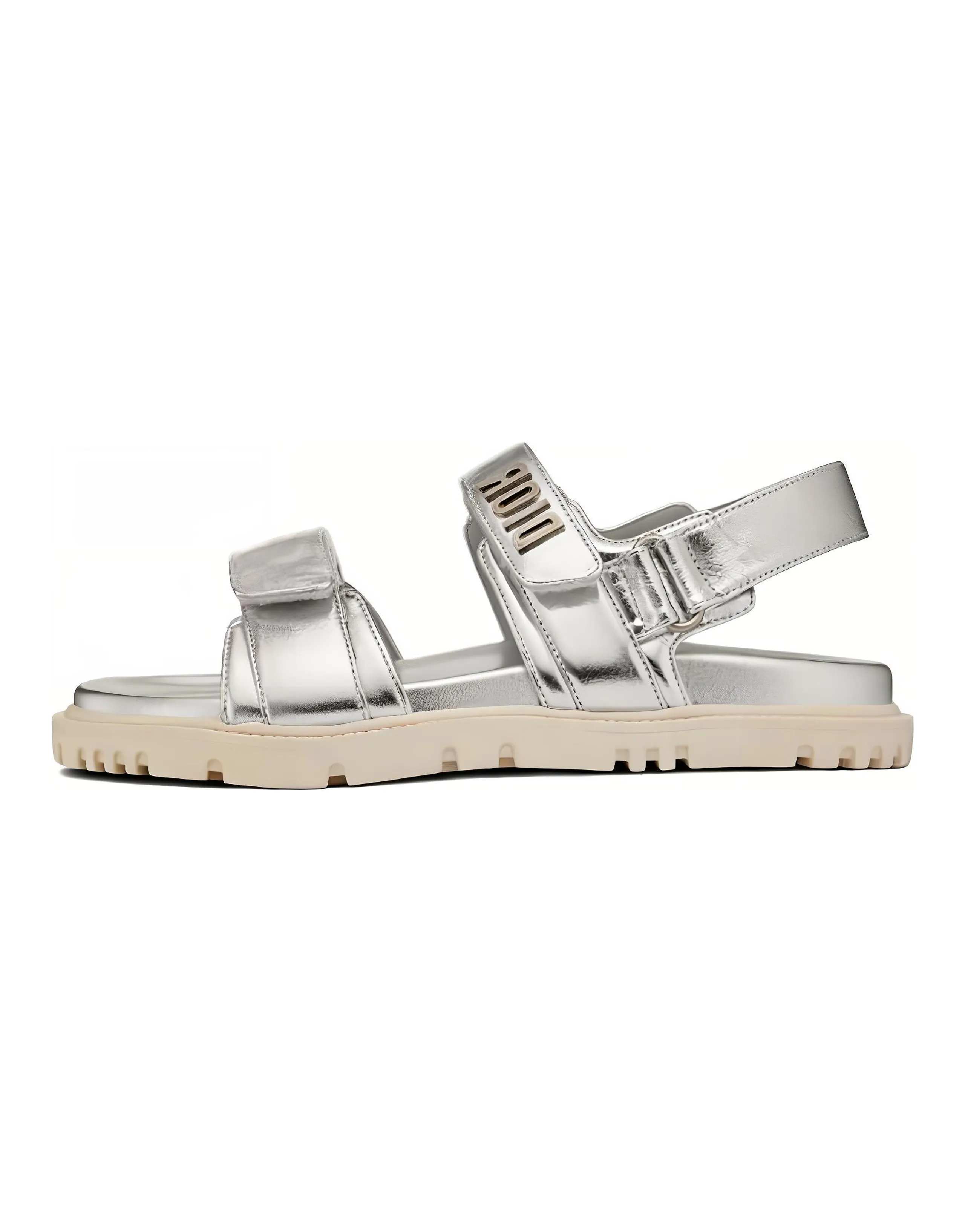 DIOR DiorAct Beach Sandals Women's Silver
