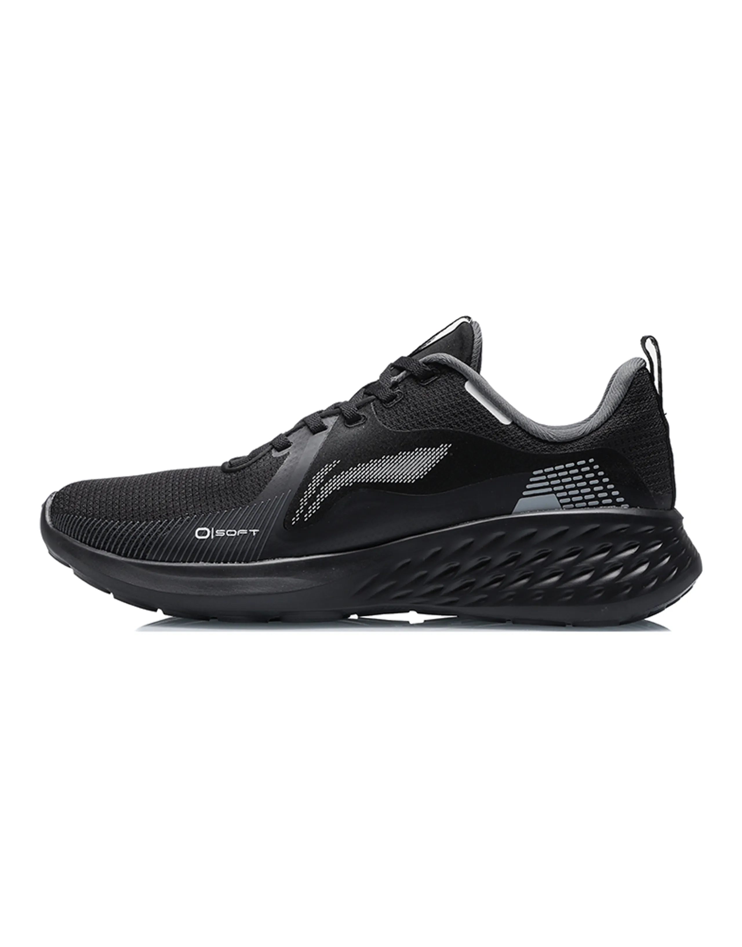 LiNing Soft Element Cushioned Anti-Slip Wear-Resistant Breathable Lightweight Low-Top Sports Casual Shoes Black