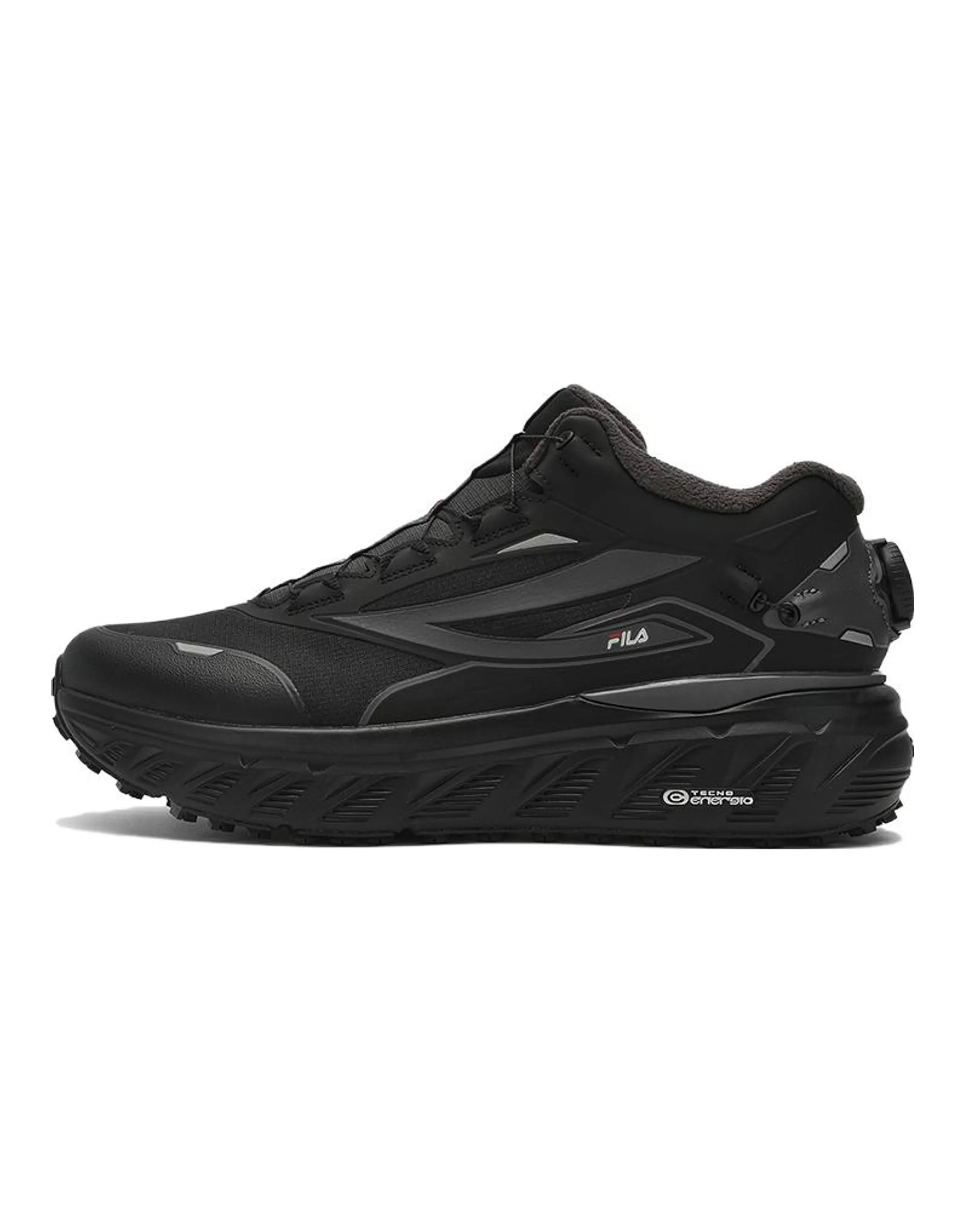 FILA BOA EXPLORER Cushioning Wear-Resistant Low-Top Outdoor Shoes Men's Black