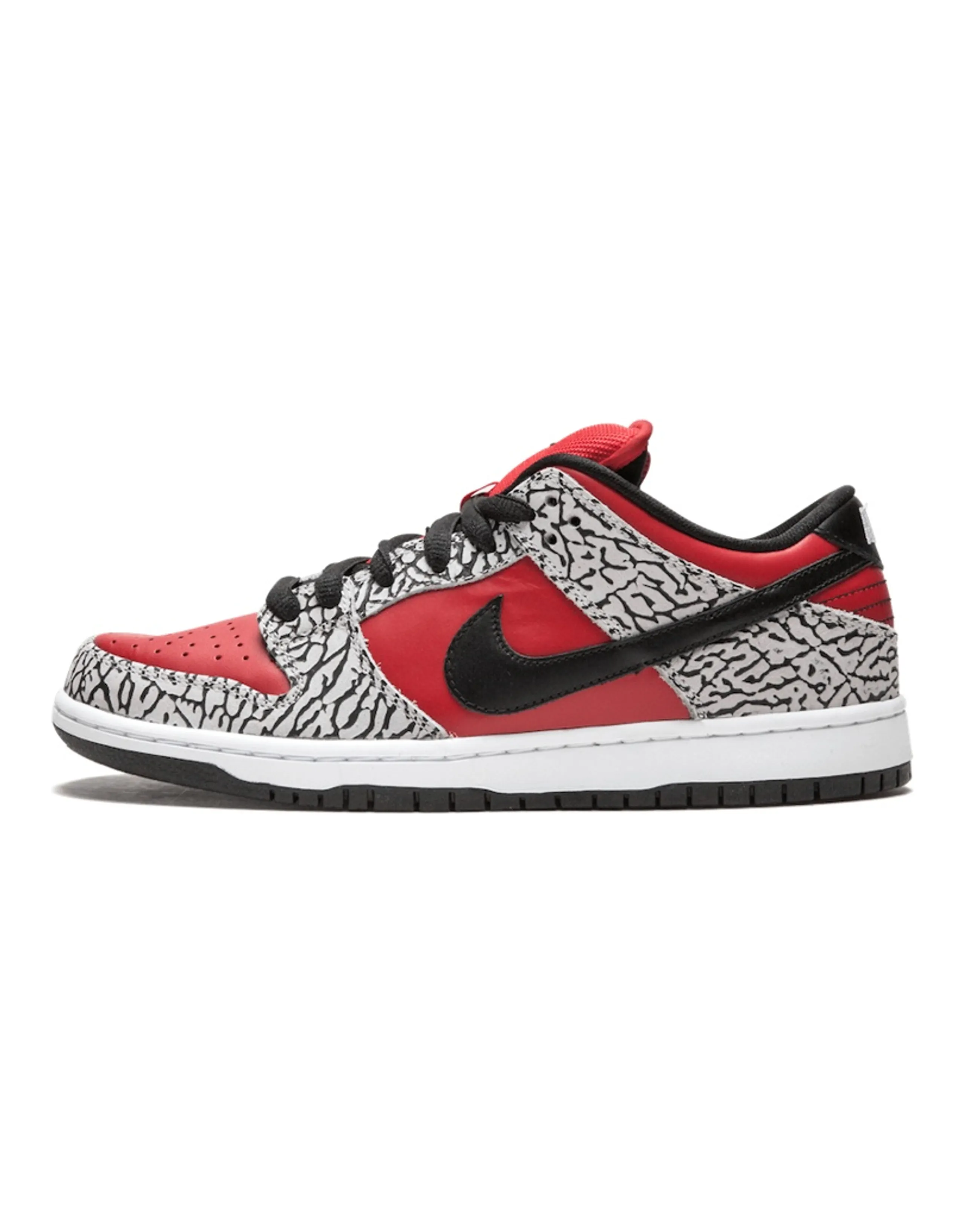 Nike Sb Dunk Low Supreme Red Cement The Design Museum Charity Campaign