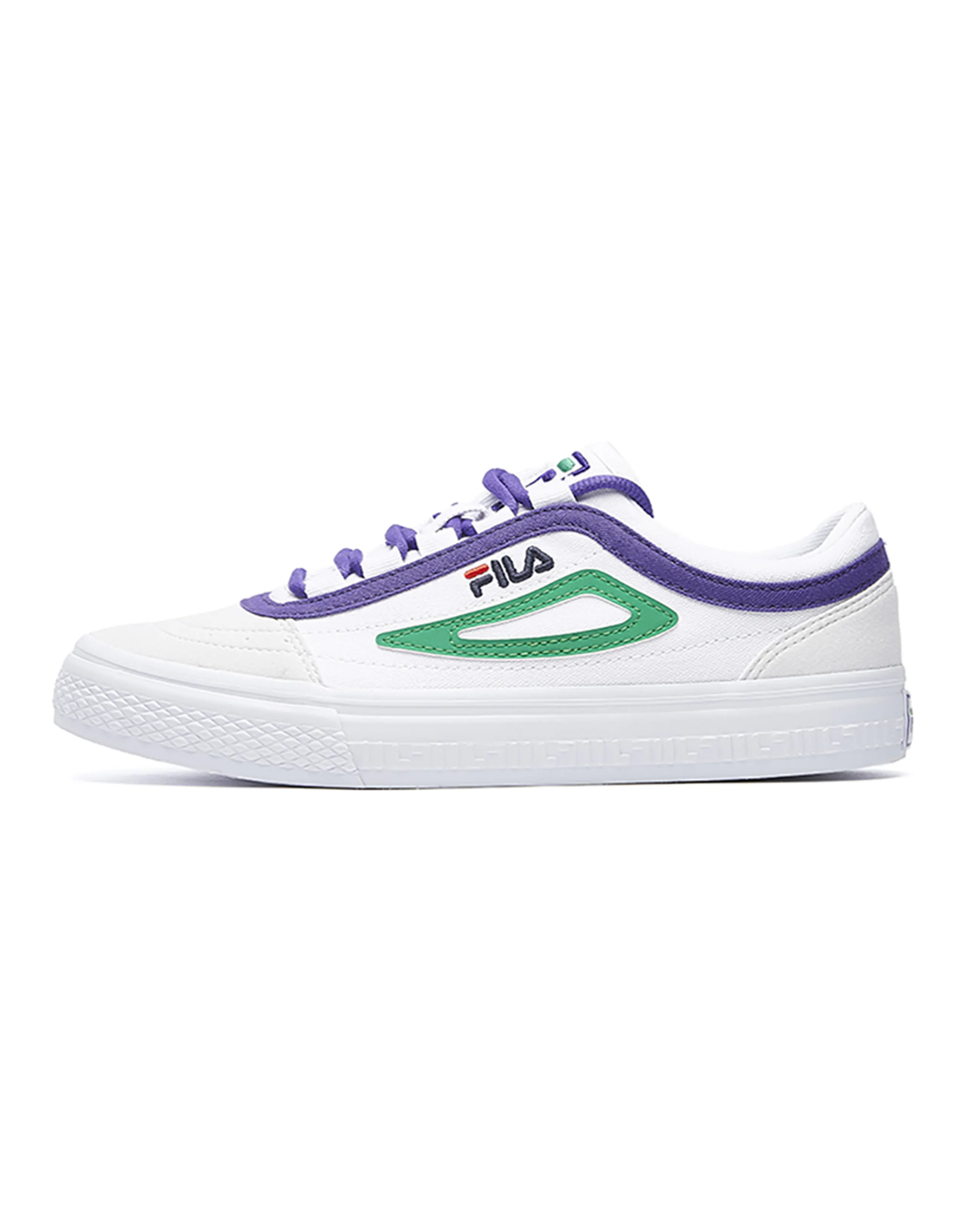 FILA Light Weight Casual Shoes White/Green/Purple Women's