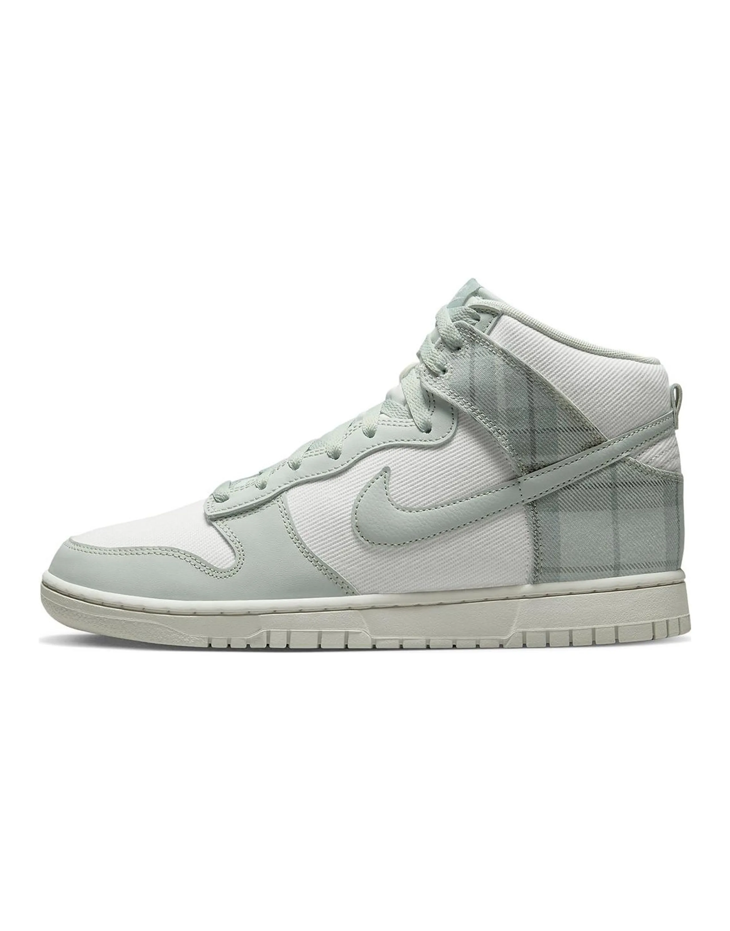 Nike Dunk High Se Tartan Plaid White Light Green