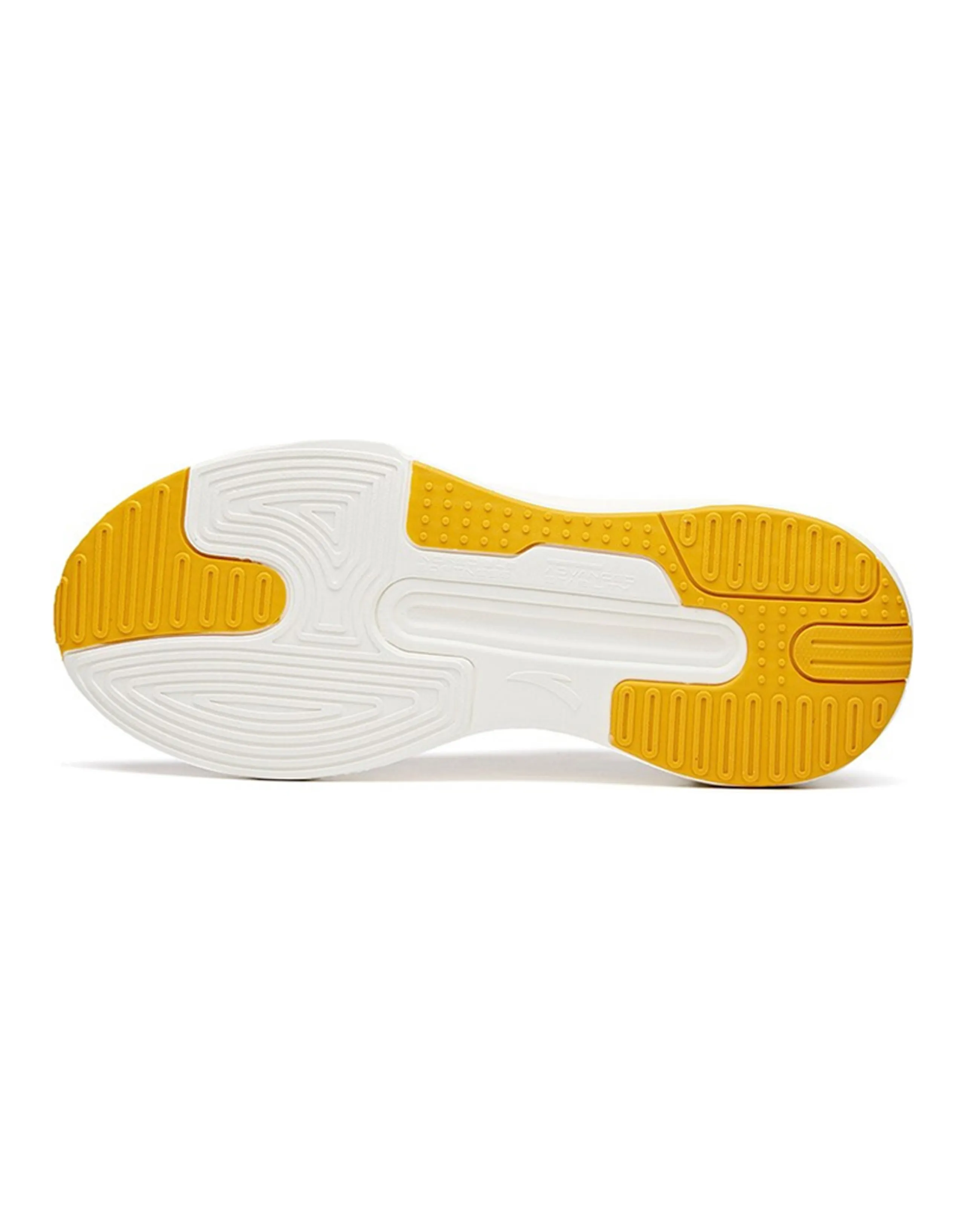 ANTA C37 Series Skateboard Shoes Men Low-Top Ivory White/Ginger Yellow