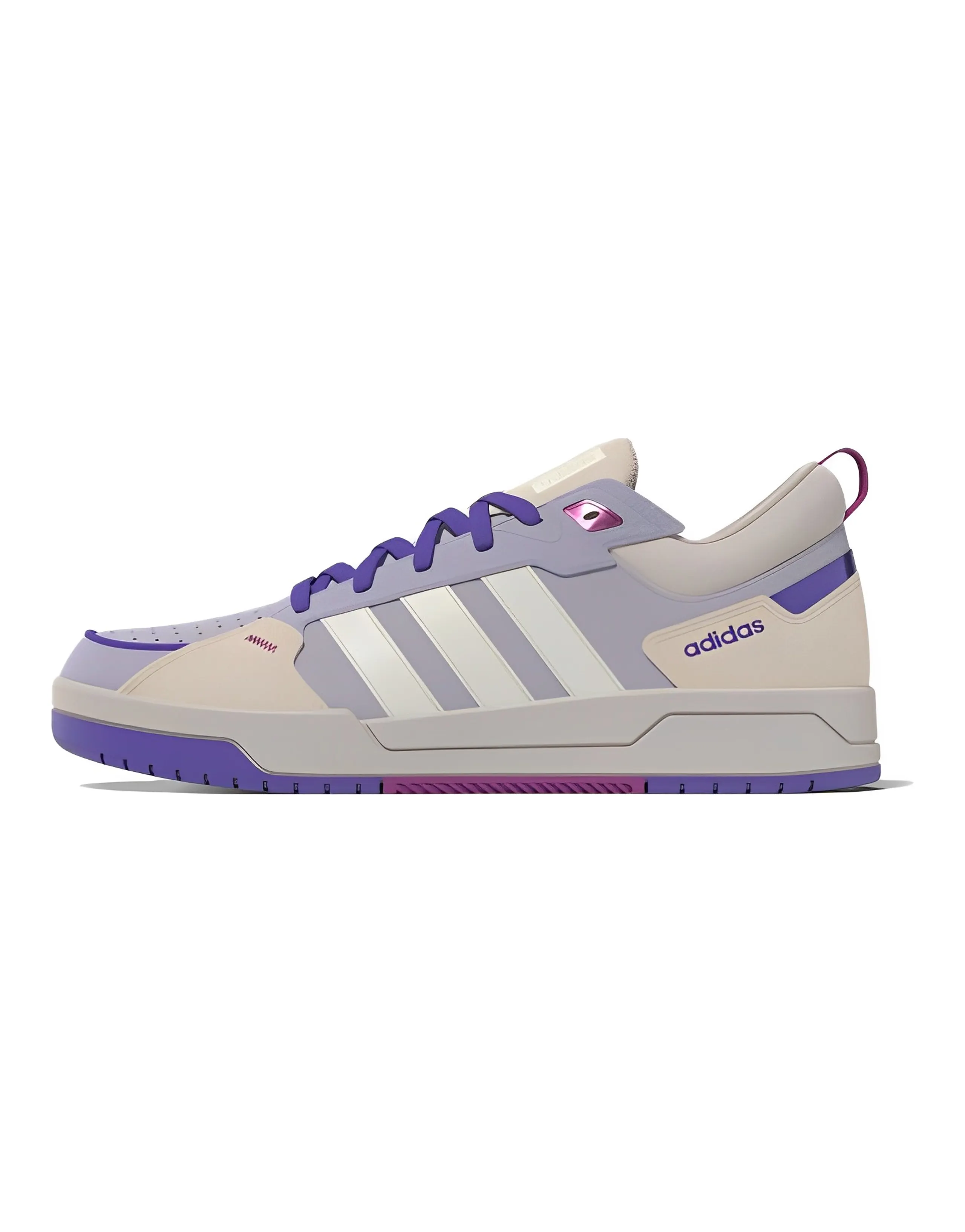 Adidas Neo 100DB Shoes 'Beige Purple White' Women's