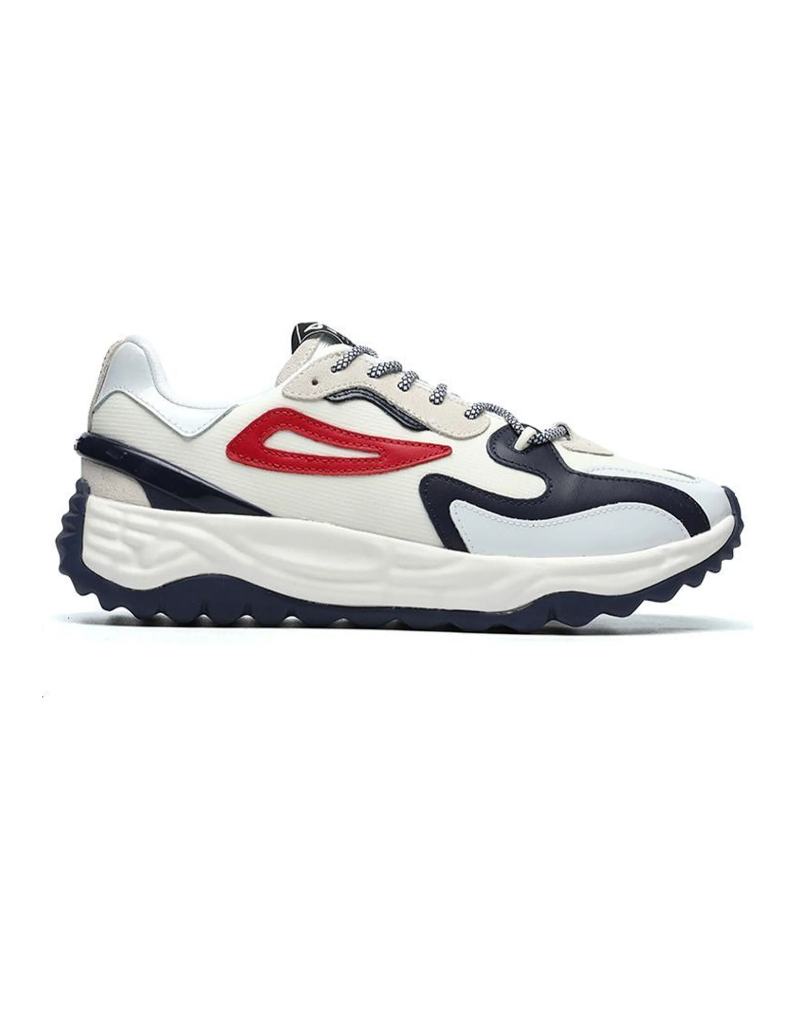 FILA Chunky Sneakers Men Low-Top White Blue