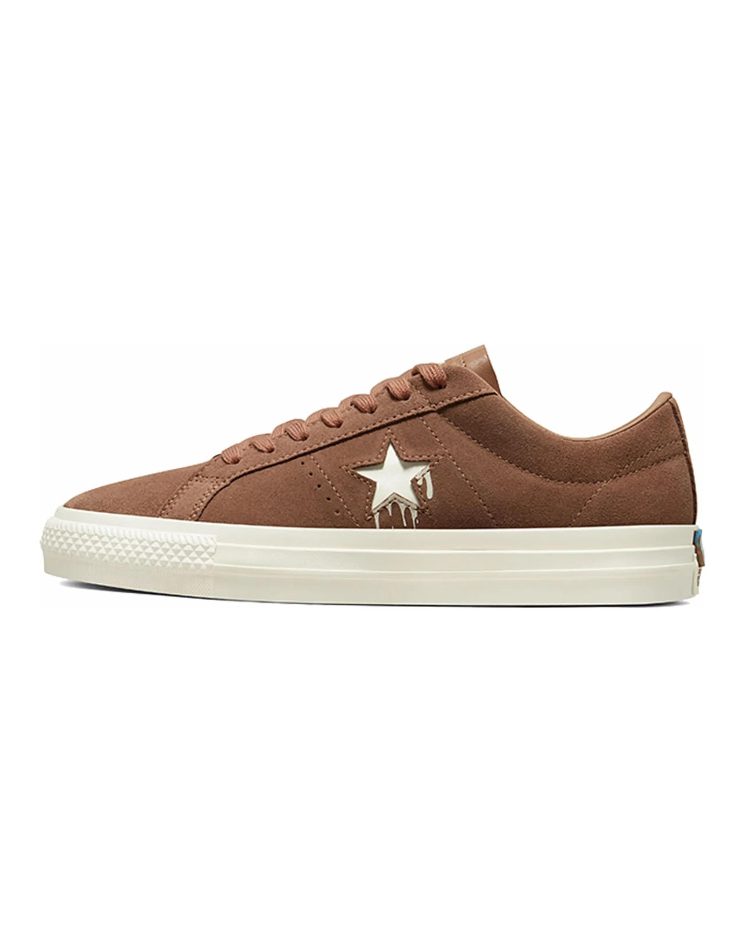 Converse One Star Pro Skateboard Snow Cone Anti-Slip Wear-Resistant Low-Top Skateboard Shoes Unisex Brown