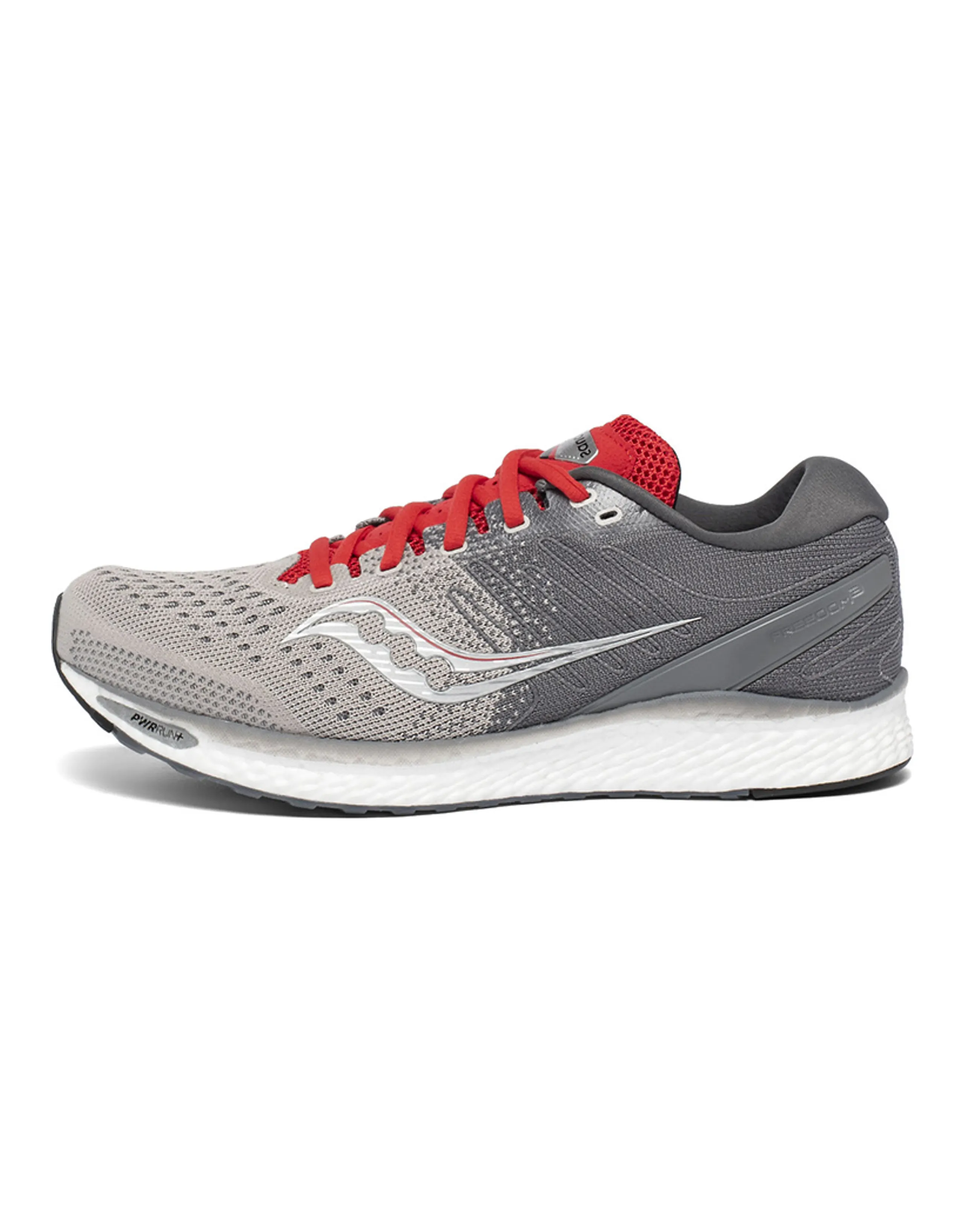Saucony Freedom 3 Slip-Resistant Cushioning Lightweight Low-Top Running Shoes Men's Gray Red