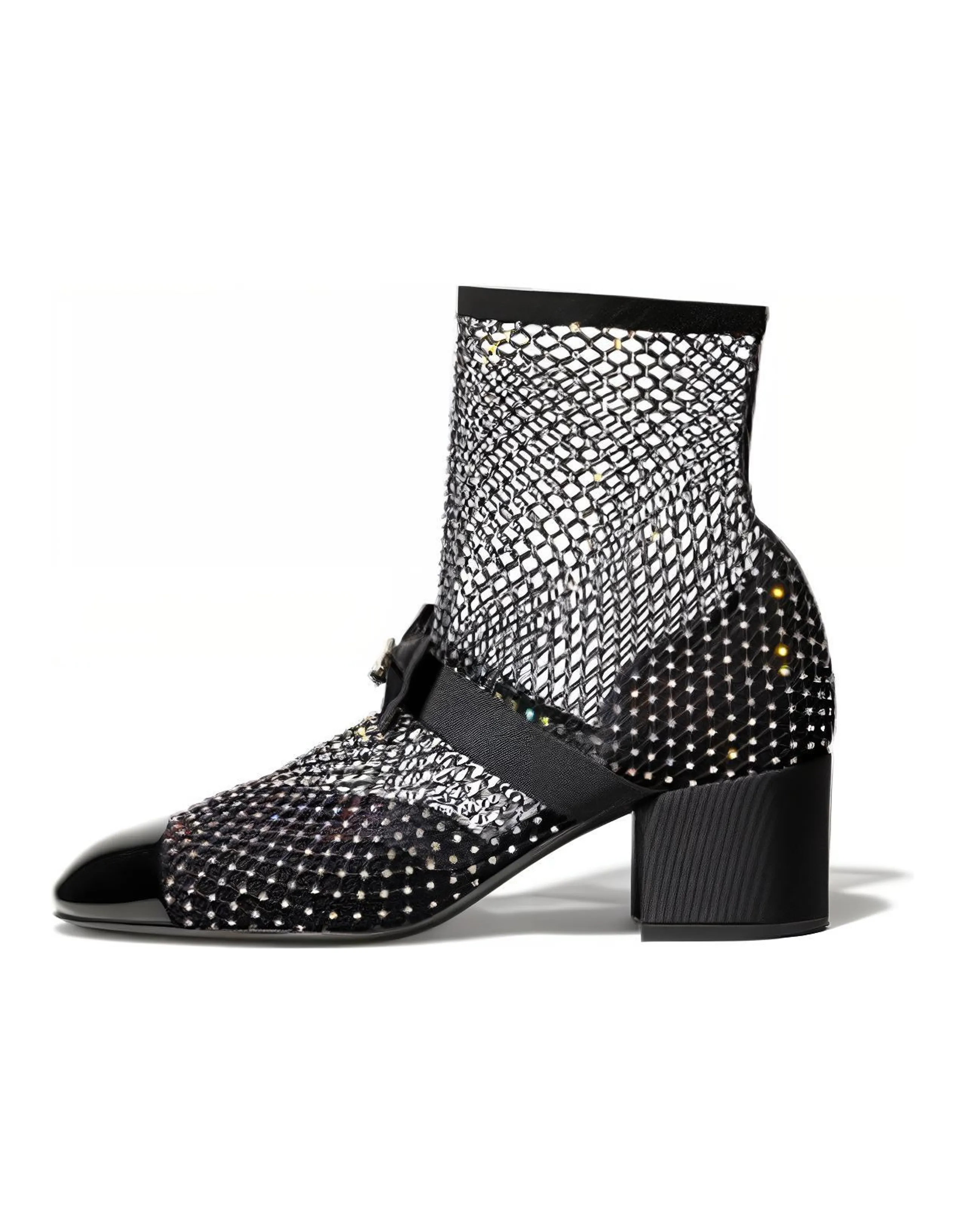 CHANEL Ankle Boots Women's Black