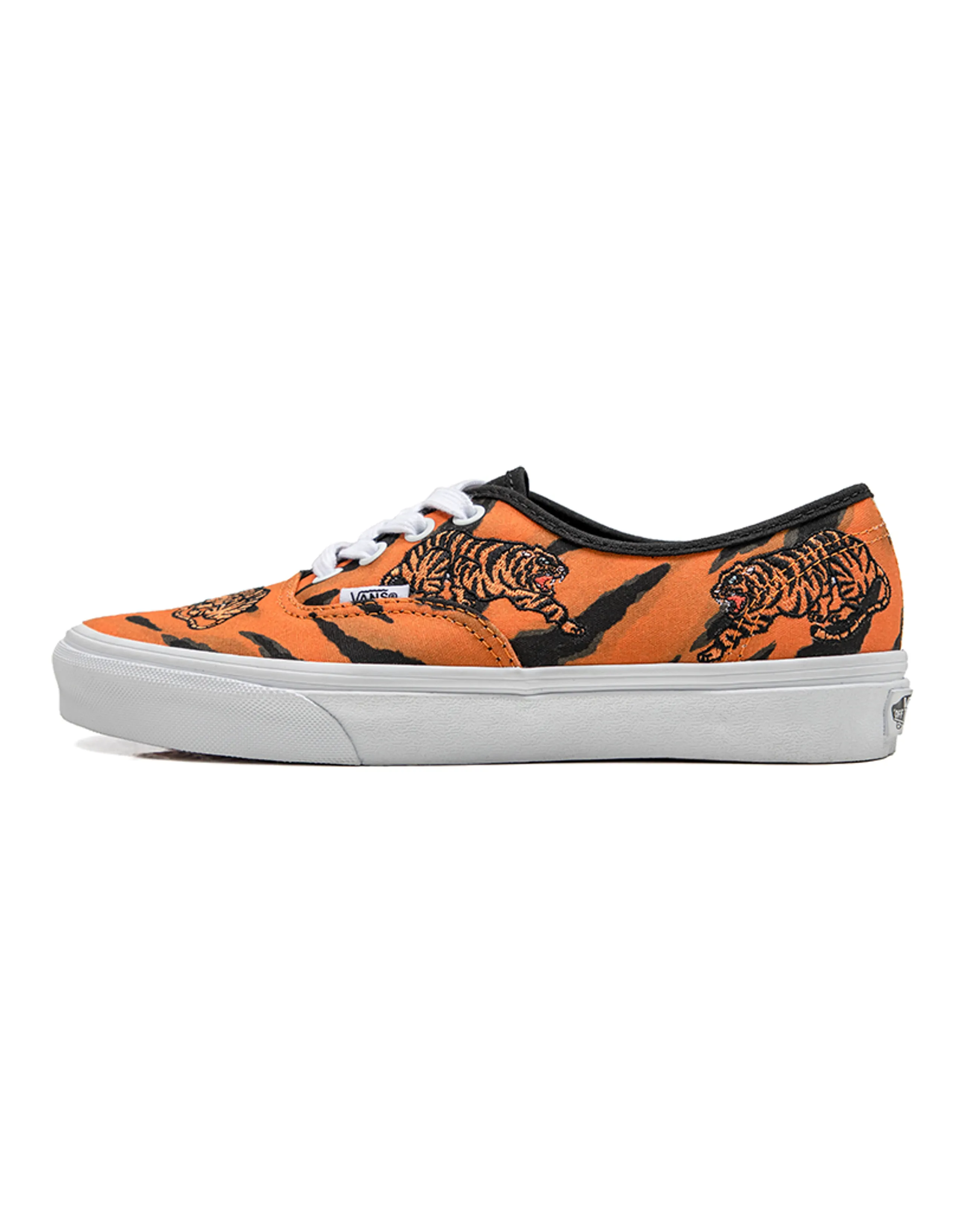 Vans Unisex Authentic Low Top Sneakers Black/Orange