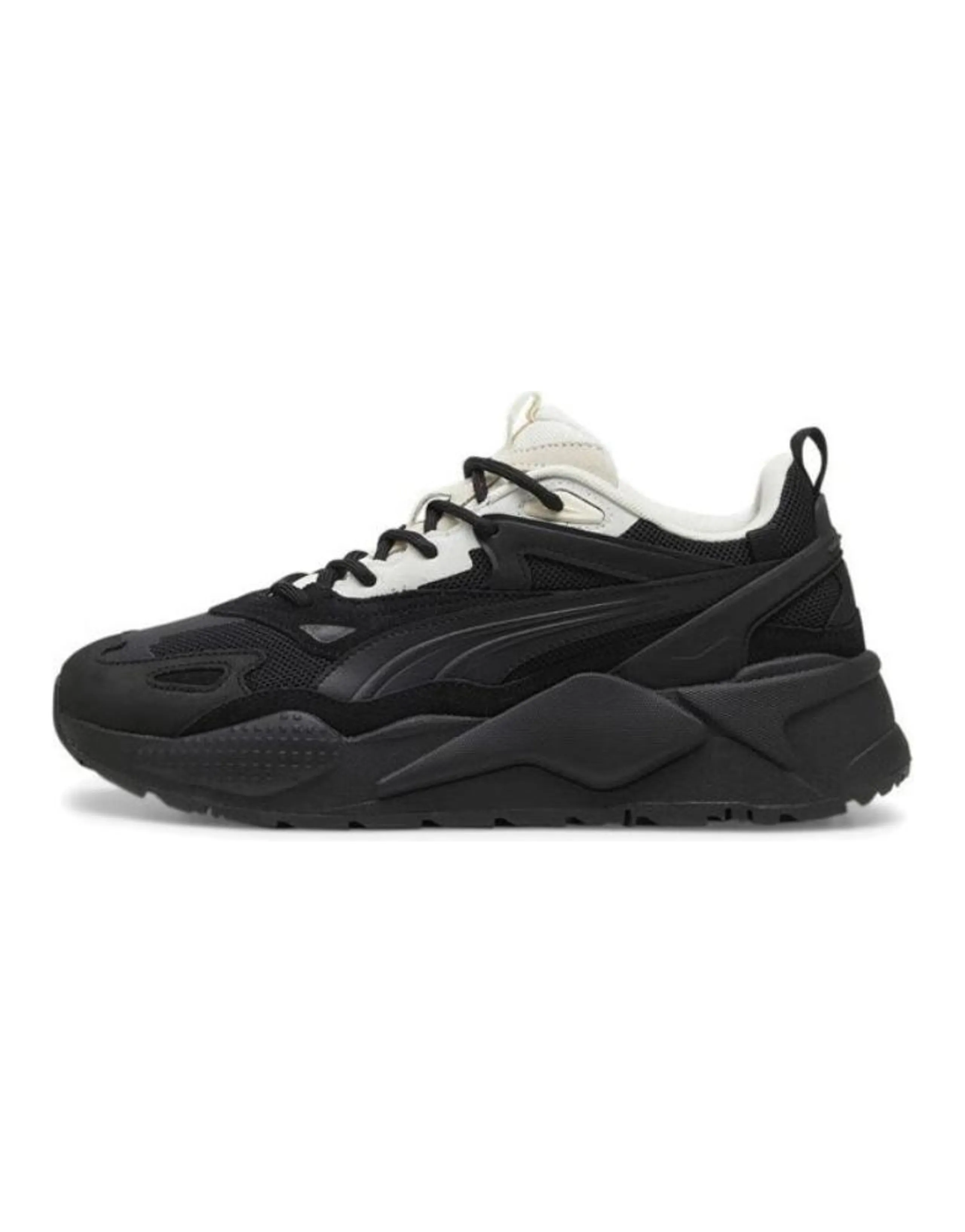 PUMA RS-X Efekt Prm Genuine Leather Fabric Synthetic Leather TPU Comfortable Versatile Cushioned Breathable Low-Top Casual Shoes Unisex Black