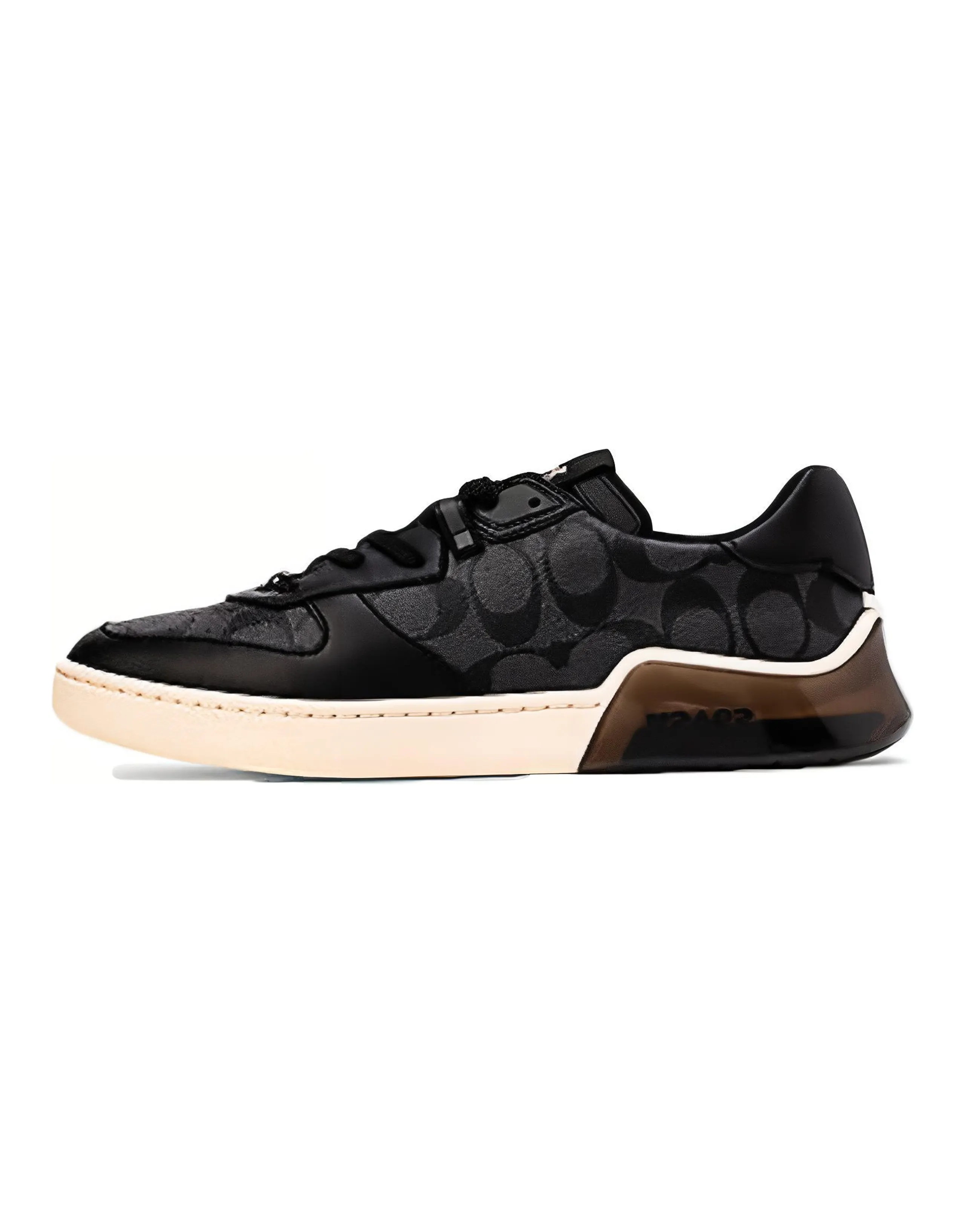 COACH CitySole Skateboard Shoes Men Low-Top Black/Beige White