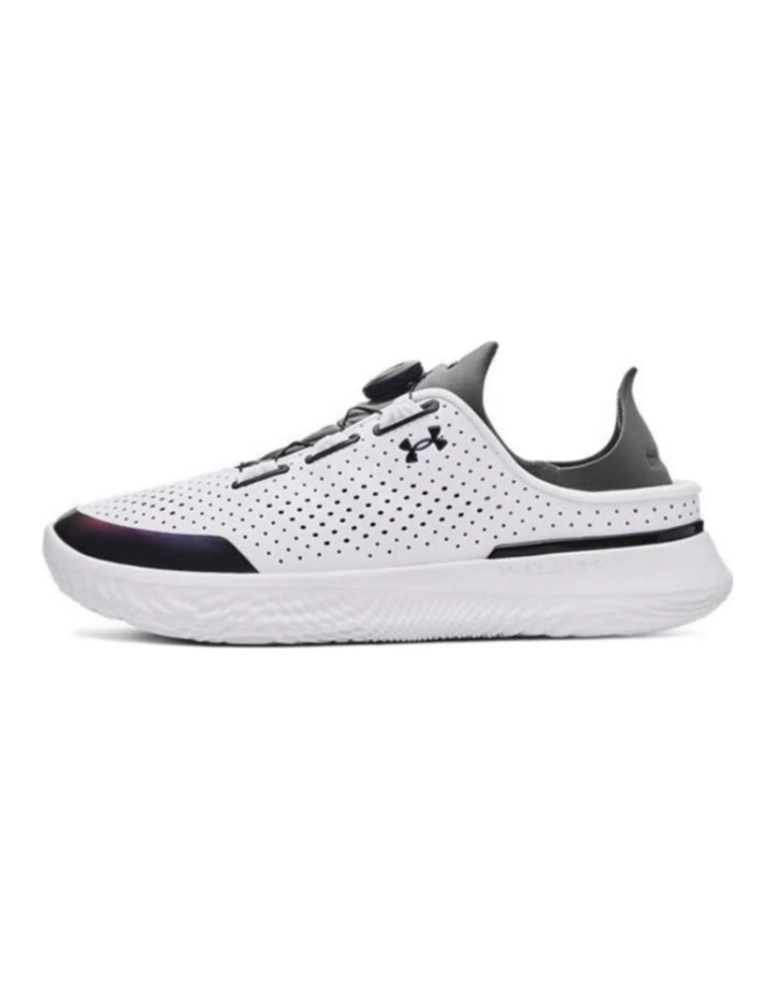 Under Armour Cushioning Breathable Low-Top Casual Shoes Unisex White Black