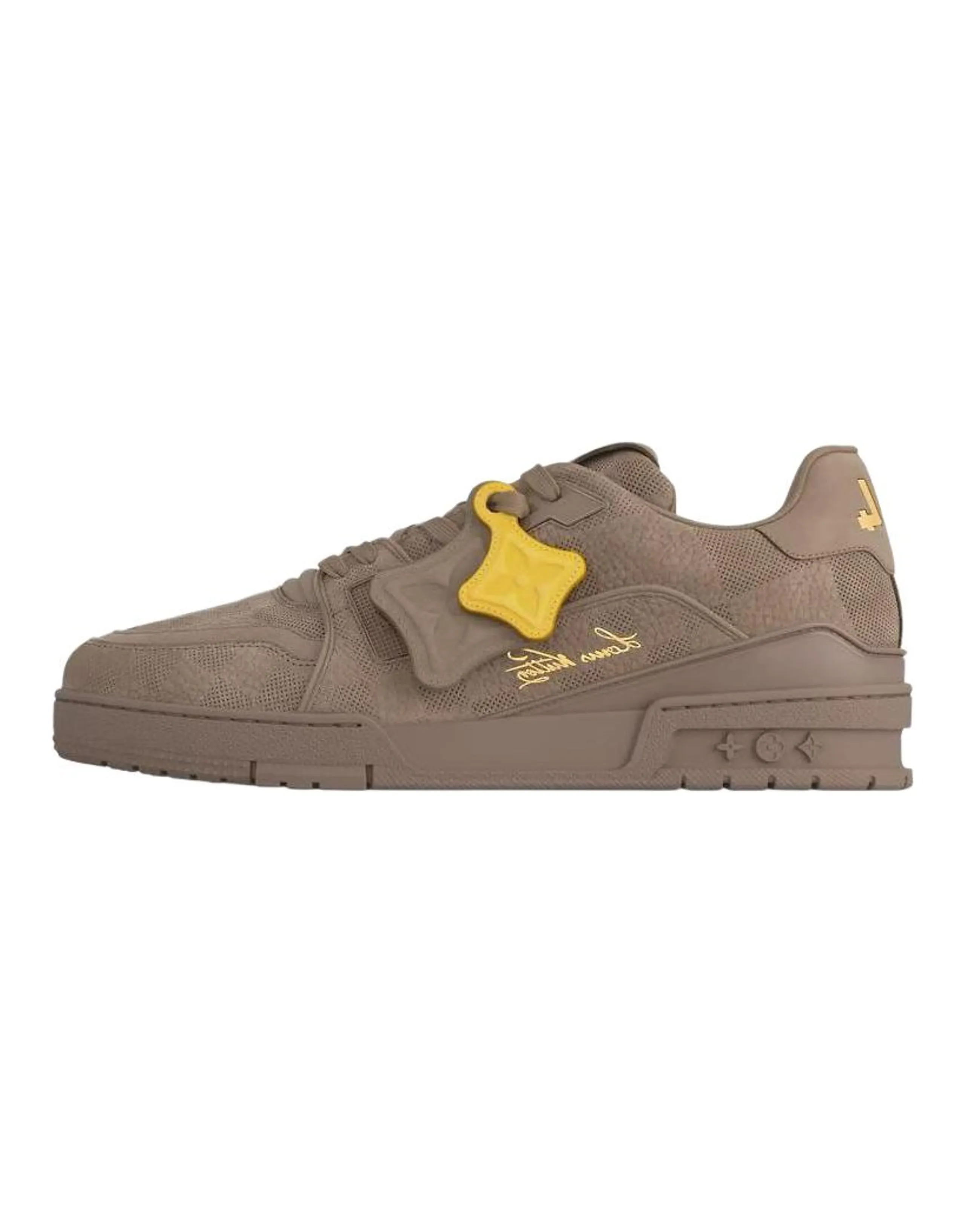 LOUIS VUITTON Trainer Low Top Skateboard Shoes Unisex Umber