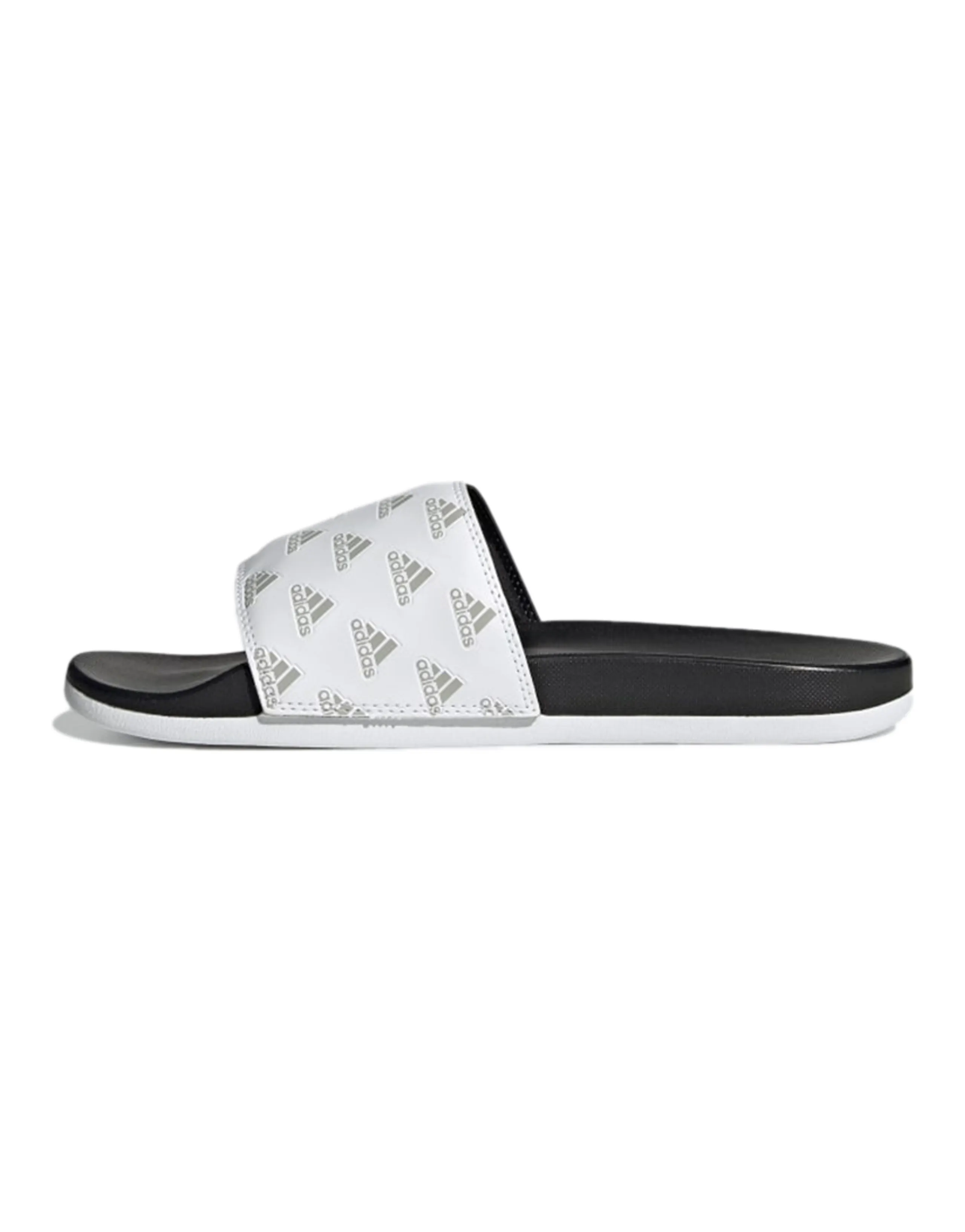 Adilette Adidas Comfort Slide 'Repeat Logo - White'