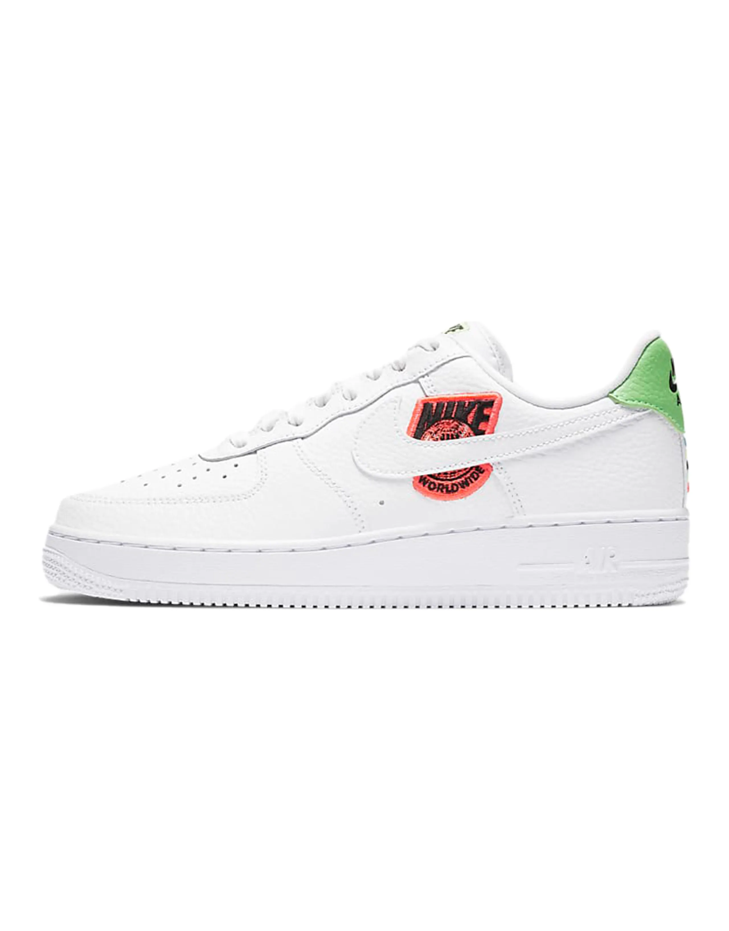Nike Air Force 1 Low '07 Worldwide Pack Flash Crimson Green Strike Women's