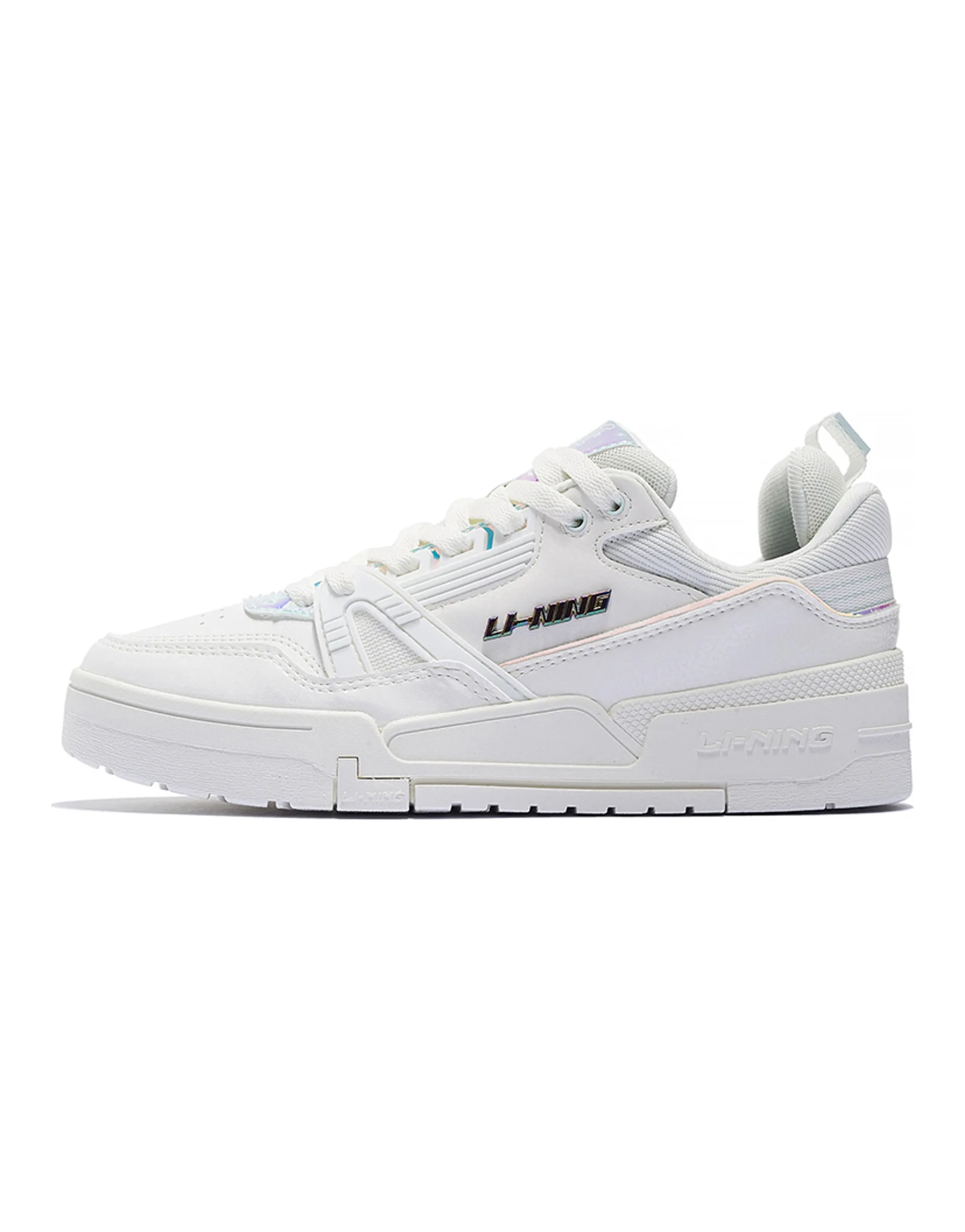 LiNing 001 BTC BTC Low-Top Skateboard Shoes Women's White Blue