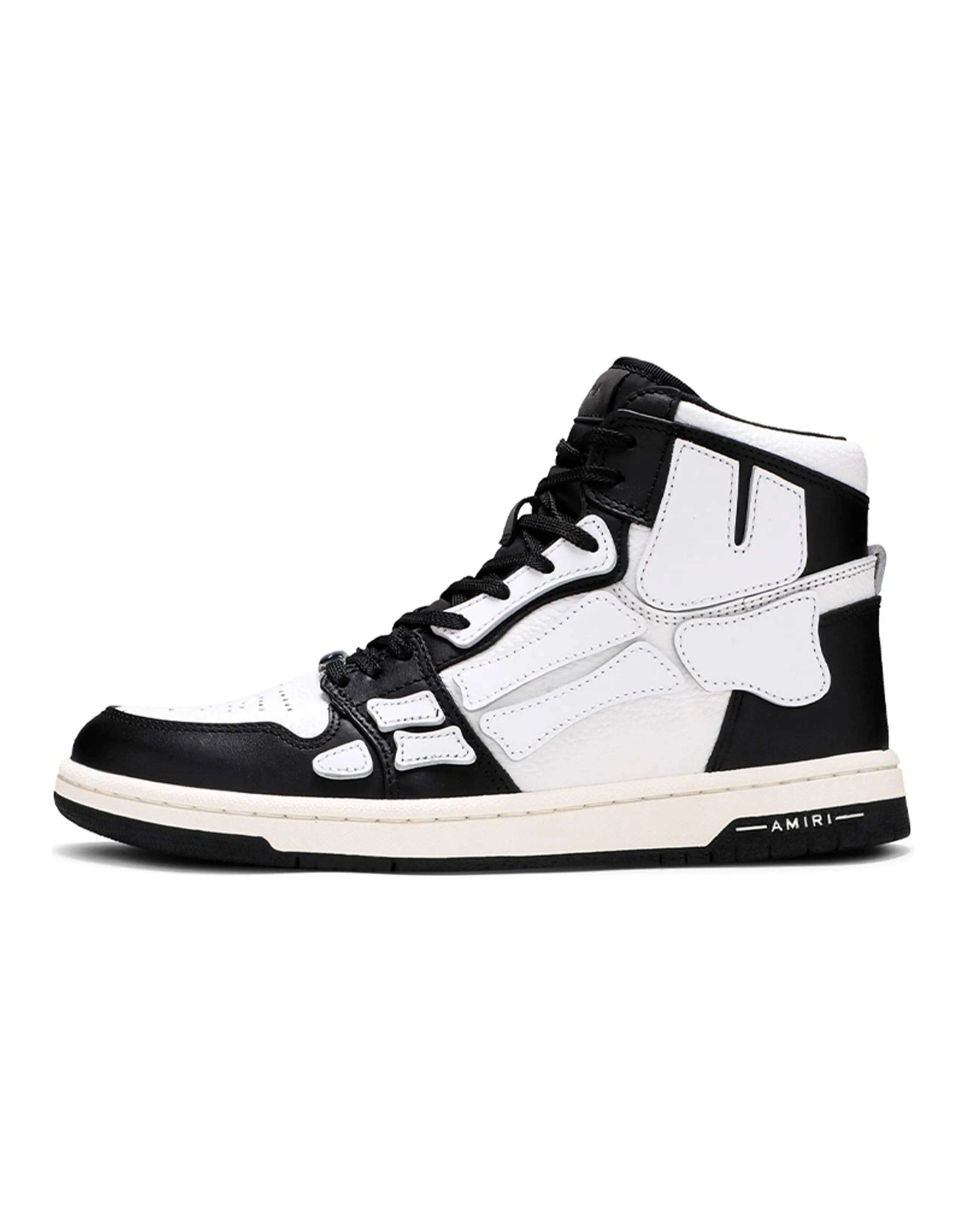 AMIRI Skel Top Hi Black White Black