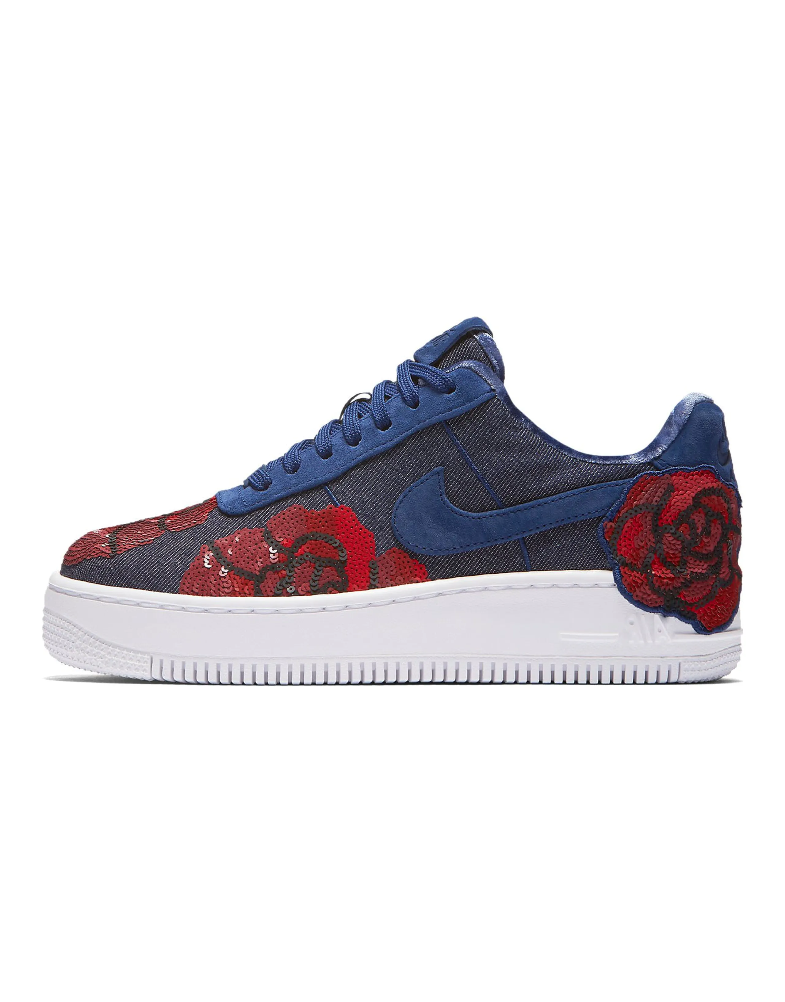 Nike Air Force 1 Upstep Low Denim Rose Blue Women's