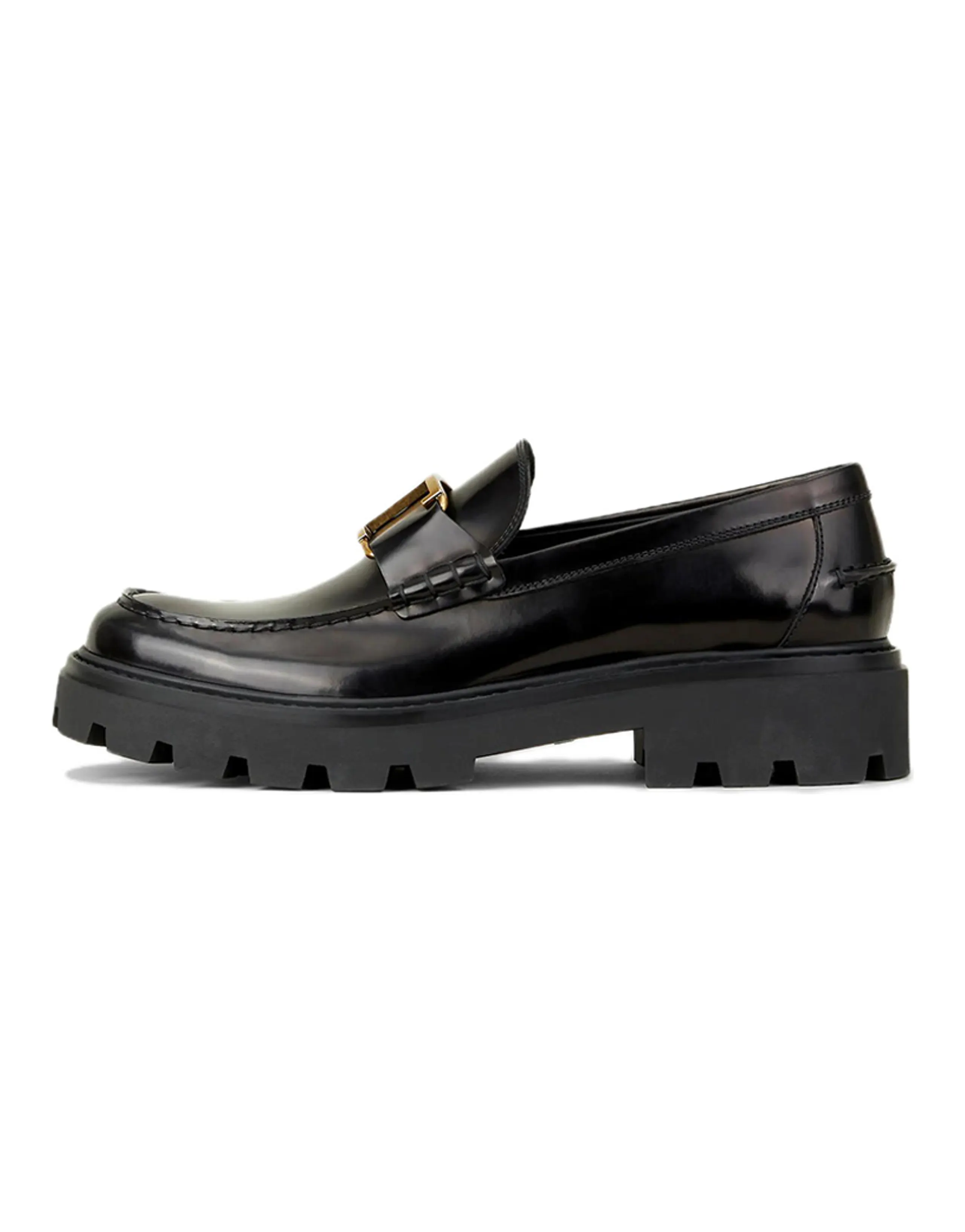TOD'S Timeless Logo Plaque Loafers