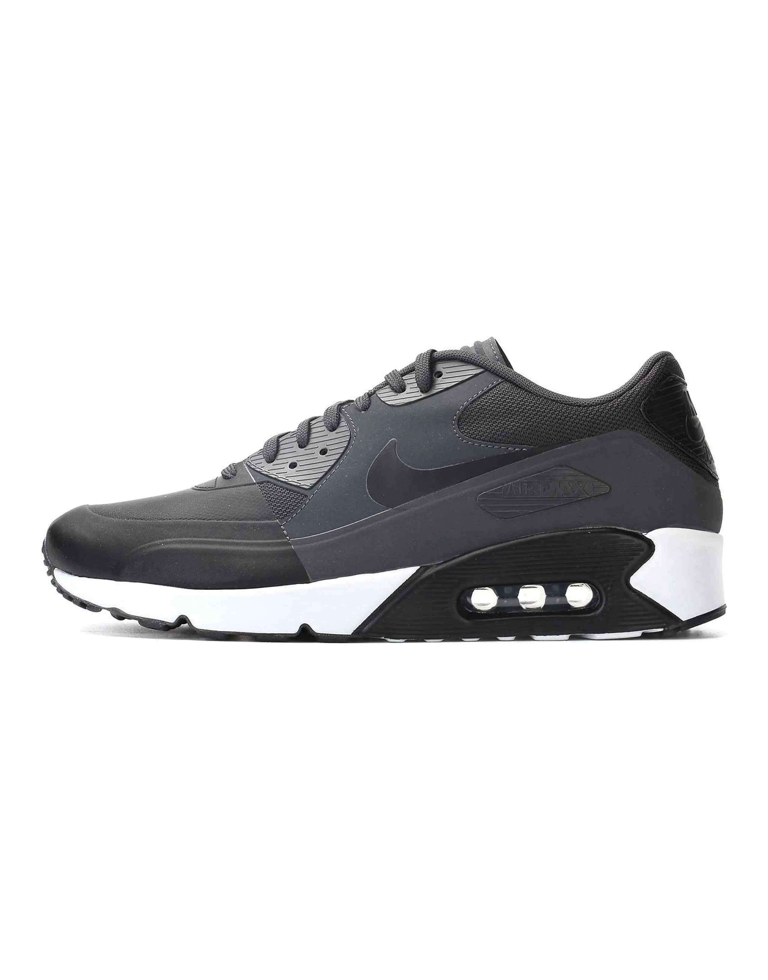 Nike Air Max 90 Anti-Slip Wear-Resistant Low-Top Casual Shoes Men's Black Gray Color