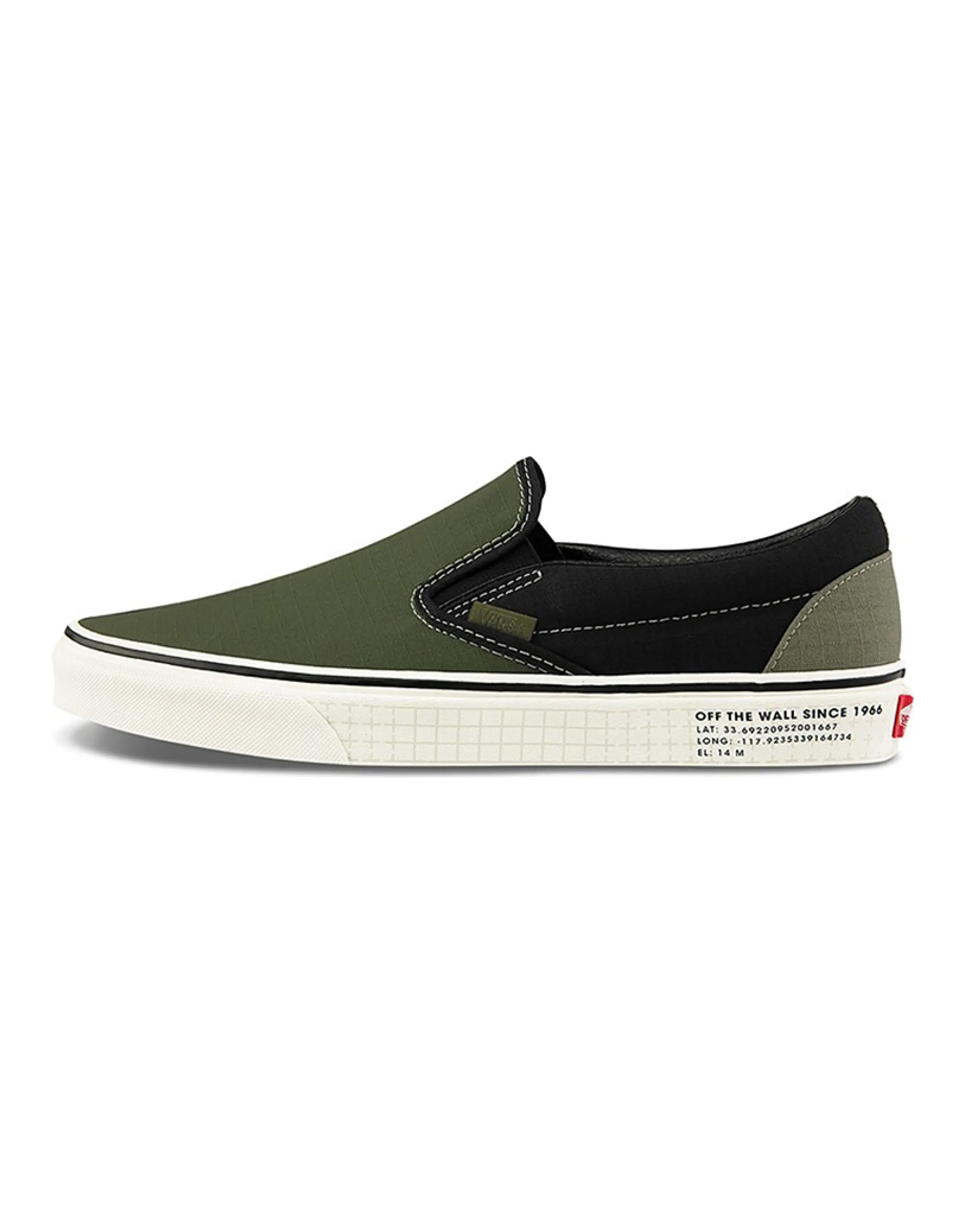 Vans Classic Slip On 66 Supply Green Black