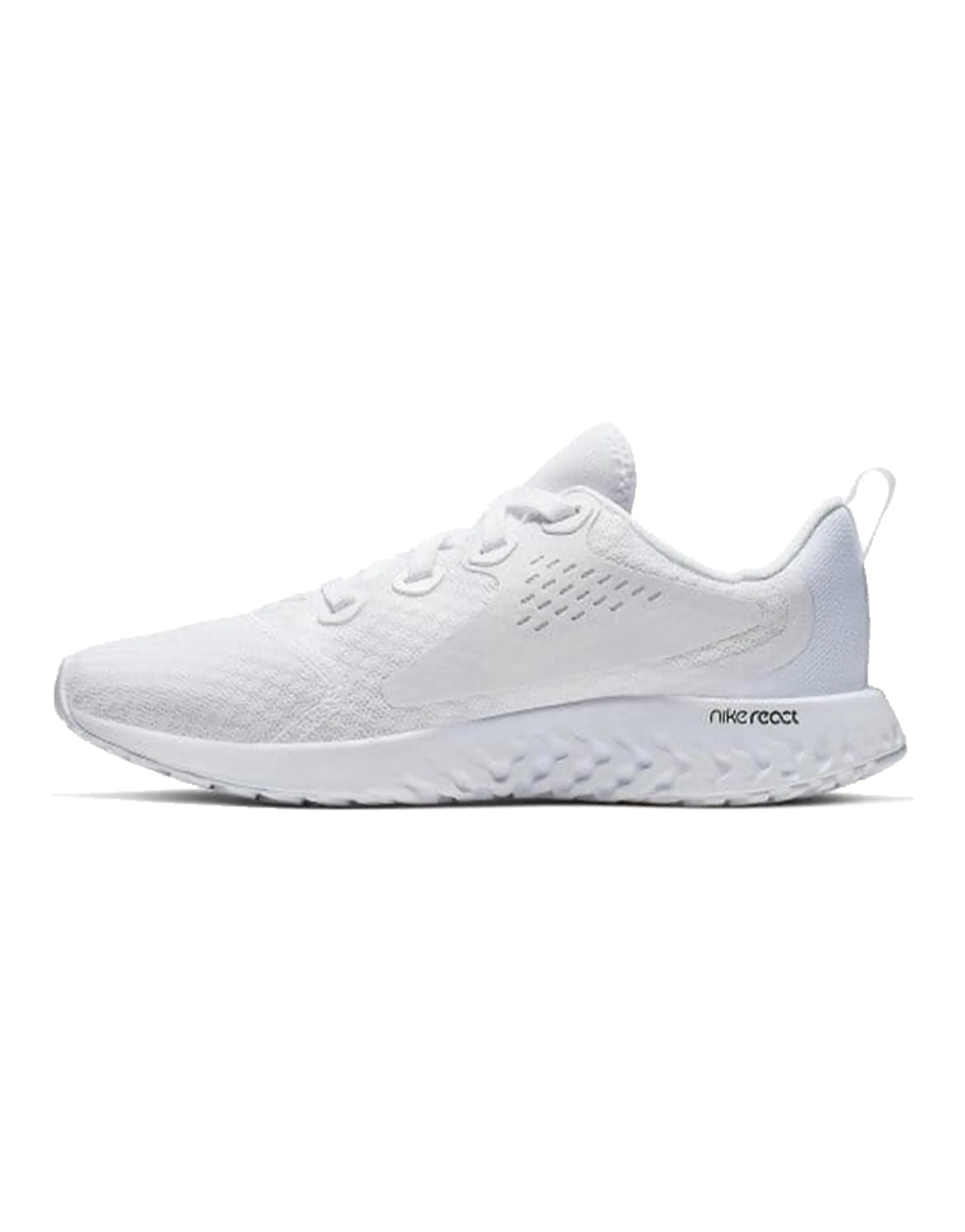 Nike Cushioning Breathable Low Top Kids' Running Shoes White Teenagers