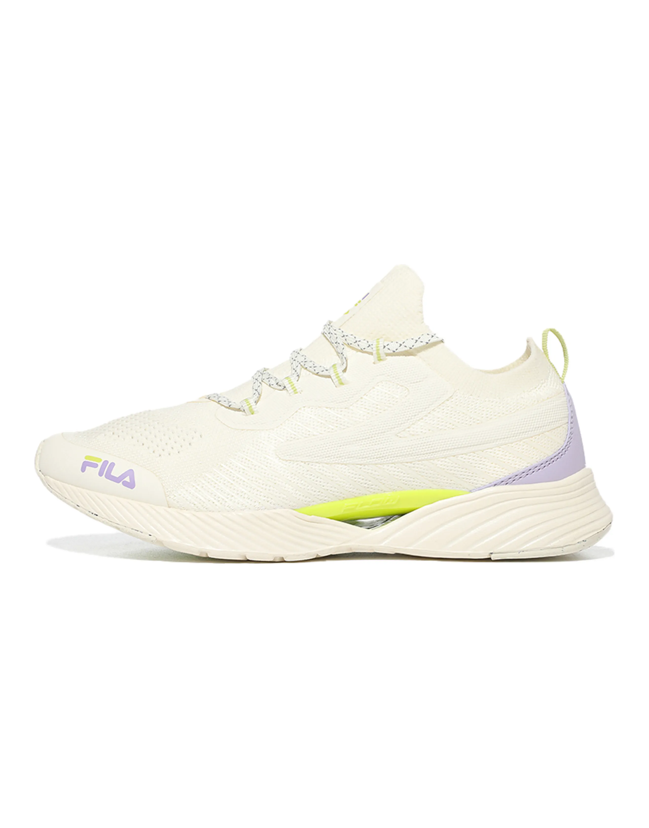 FILA RGB Flex Low-Top Running Shoes Unisex Beige Green Purple Korean Version