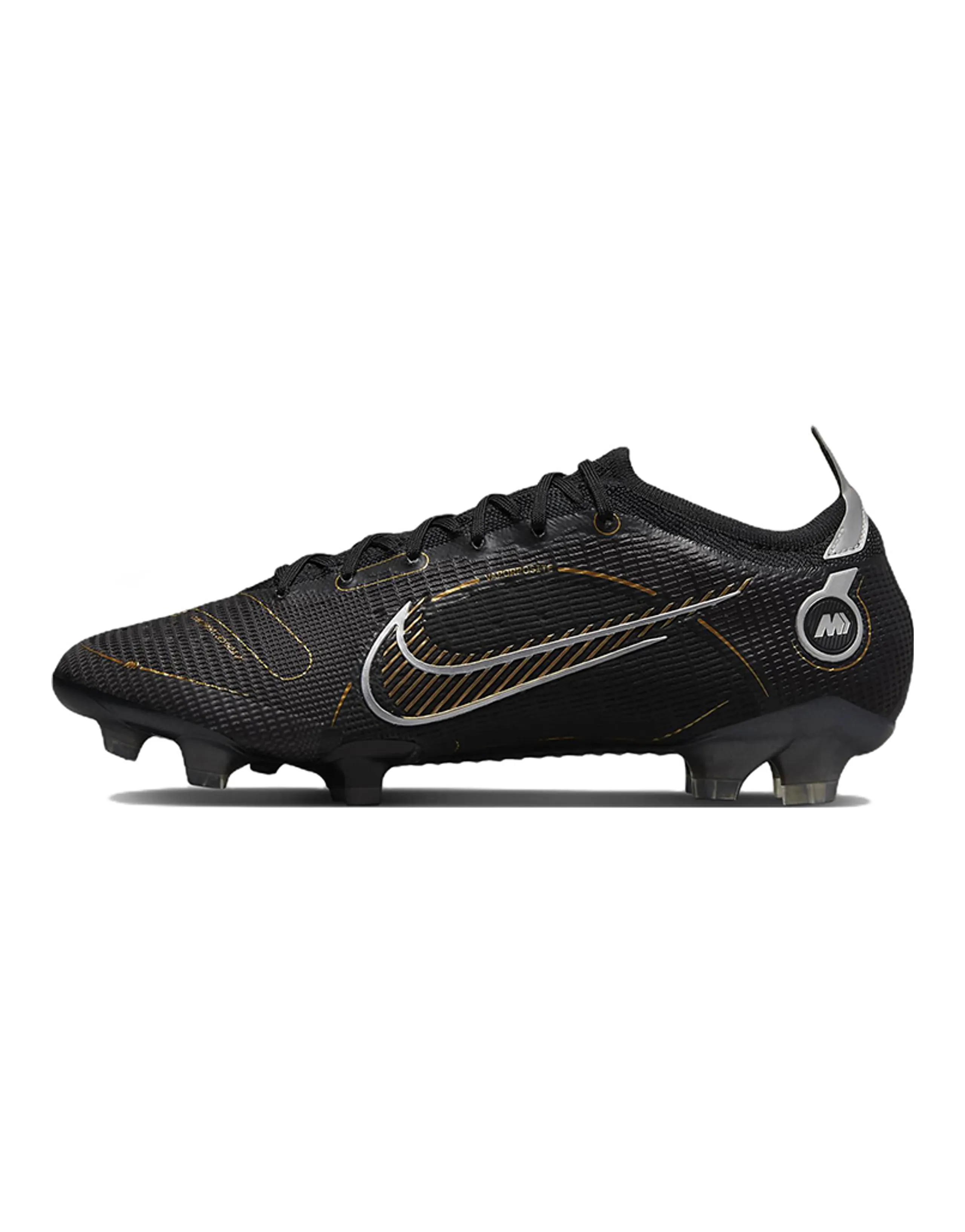 Nike Mercurial Vapor 14 Elite Fg Black Metallic Silver Cave Stone Metallic Gold